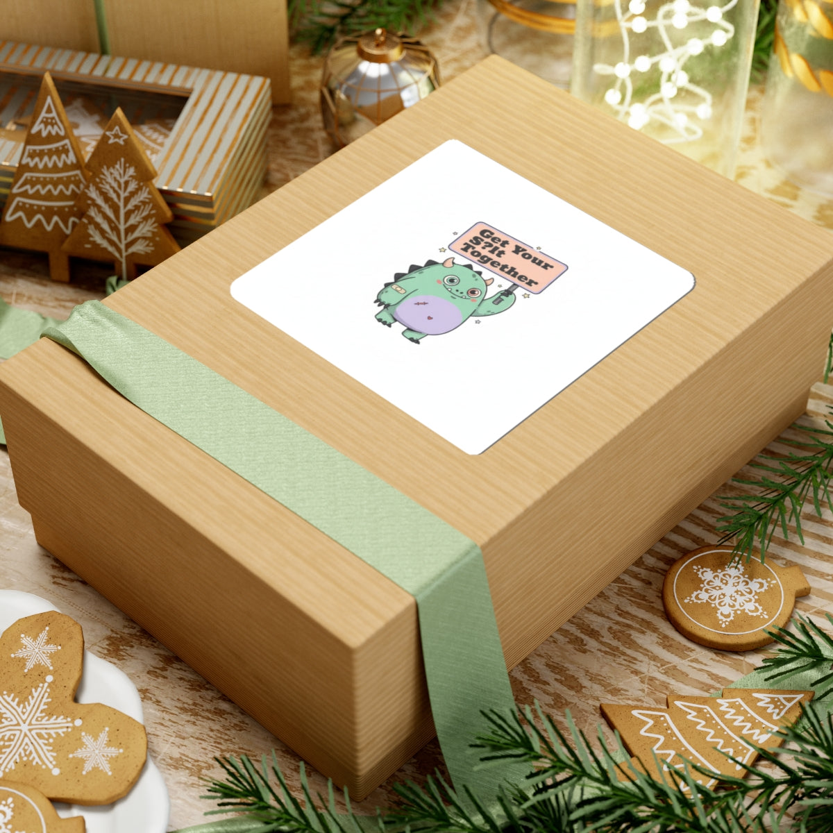 Get Your S!t Together Sticker | Mildly Menacing Positivity, dark humor inspirational