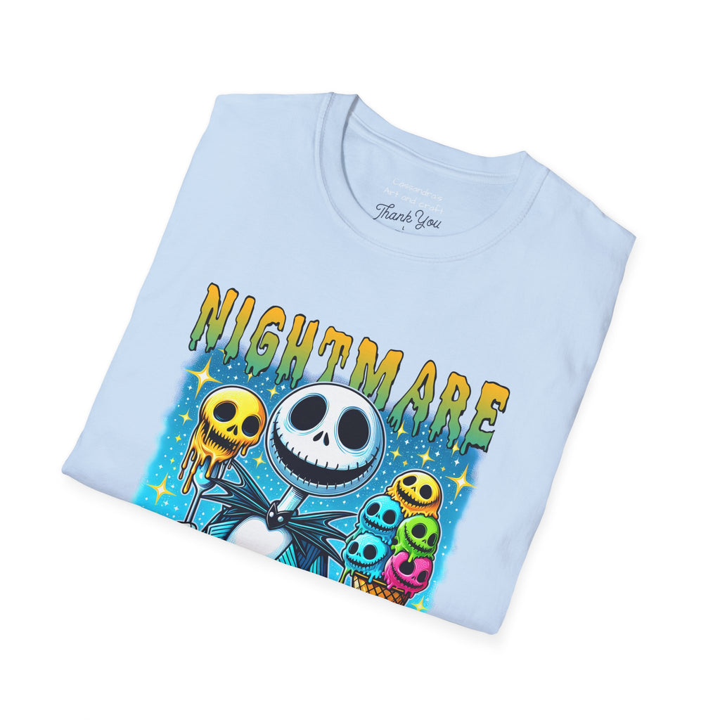 Nightmare Summer Vibes T-Shirt — Jack Skellington Ice Cream Graphic Tee