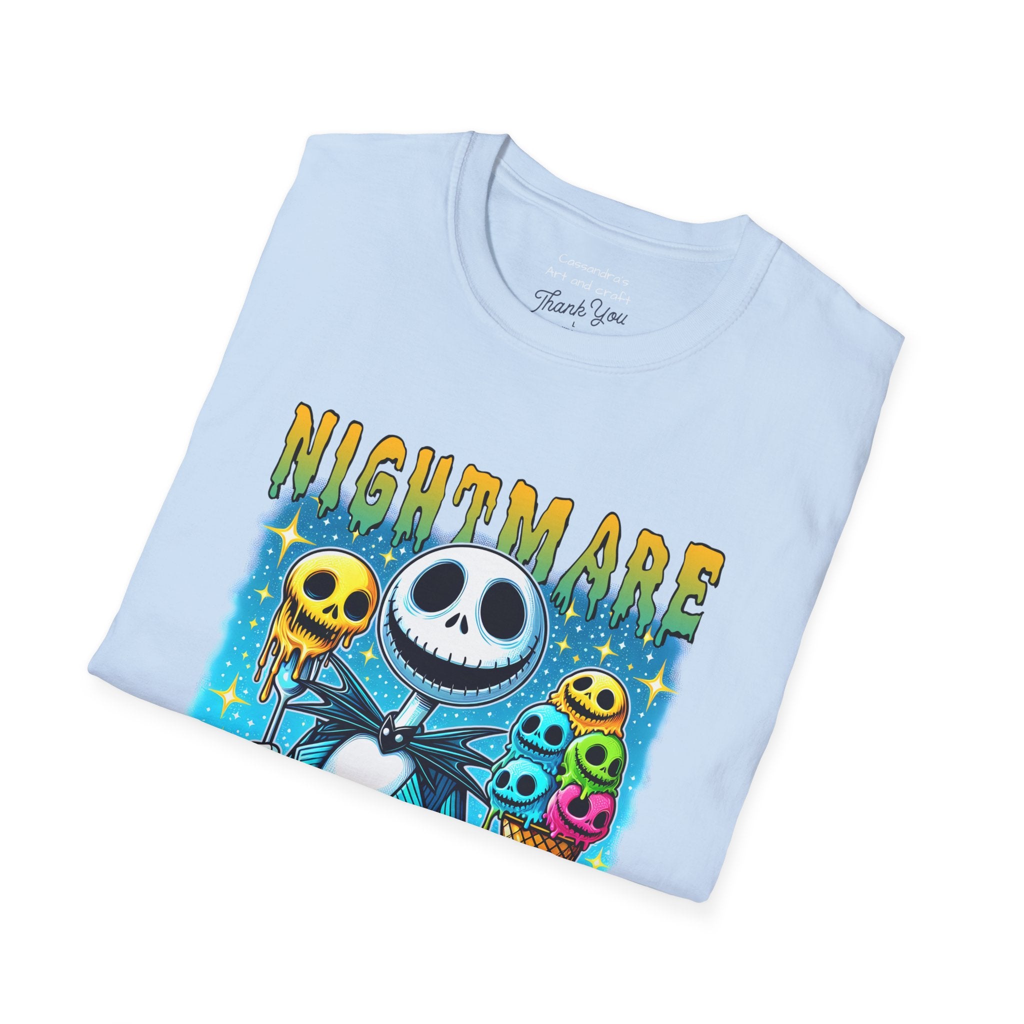 Nightmare Summer Vibes T-Shirt — Jack Skellington Ice Cream Graphic Tee