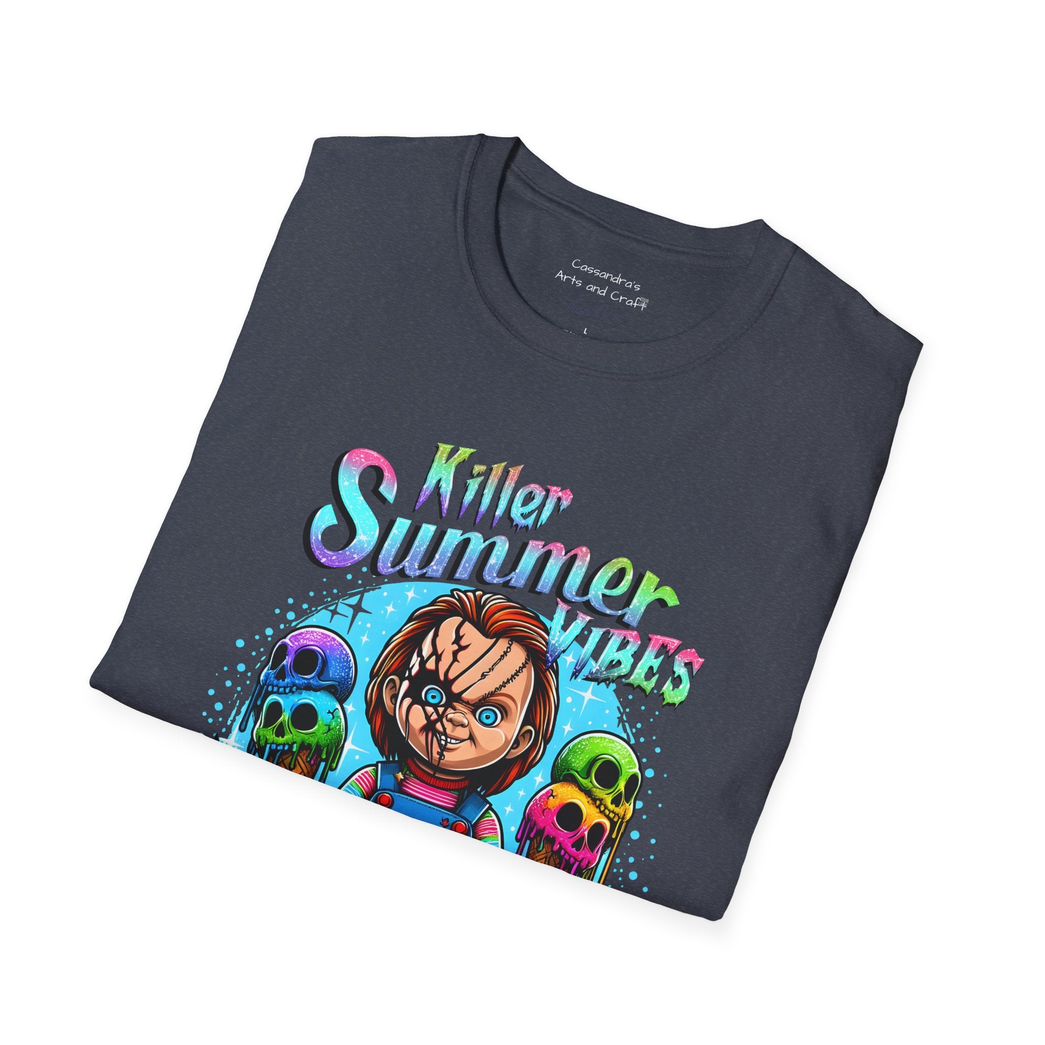 Chucky Killer Summer Tee — Retro Horror Ice Cream Graphic T-Shirt