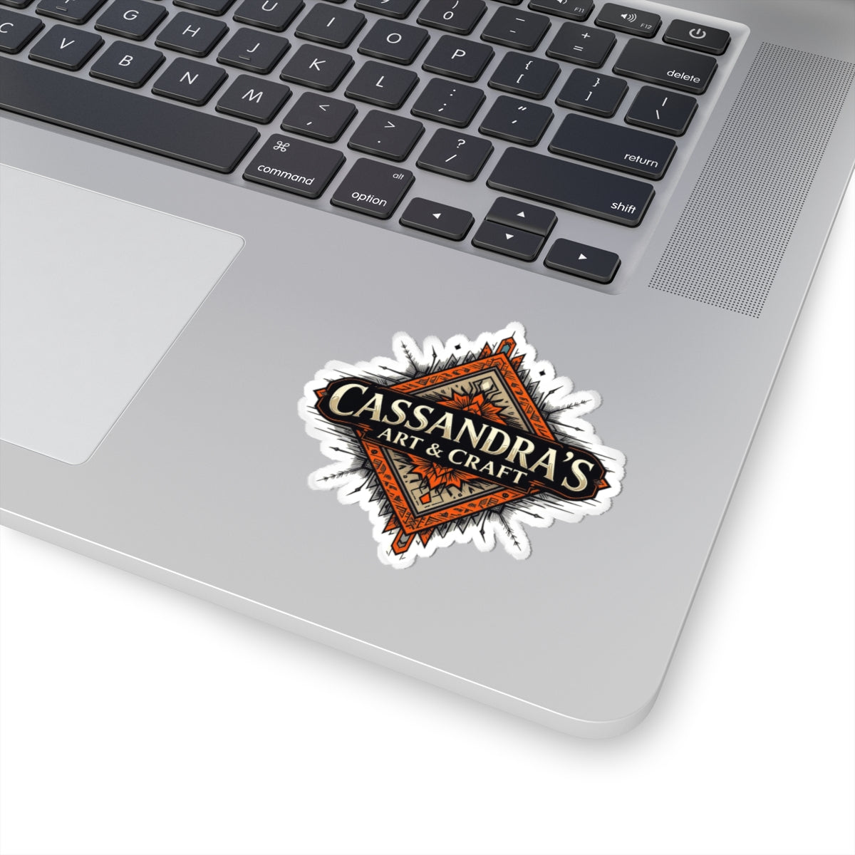 Kiss-Cut Sticker — Cassandra’s Art & Craft Logo (Decorative Laptop/Notebook Decal)