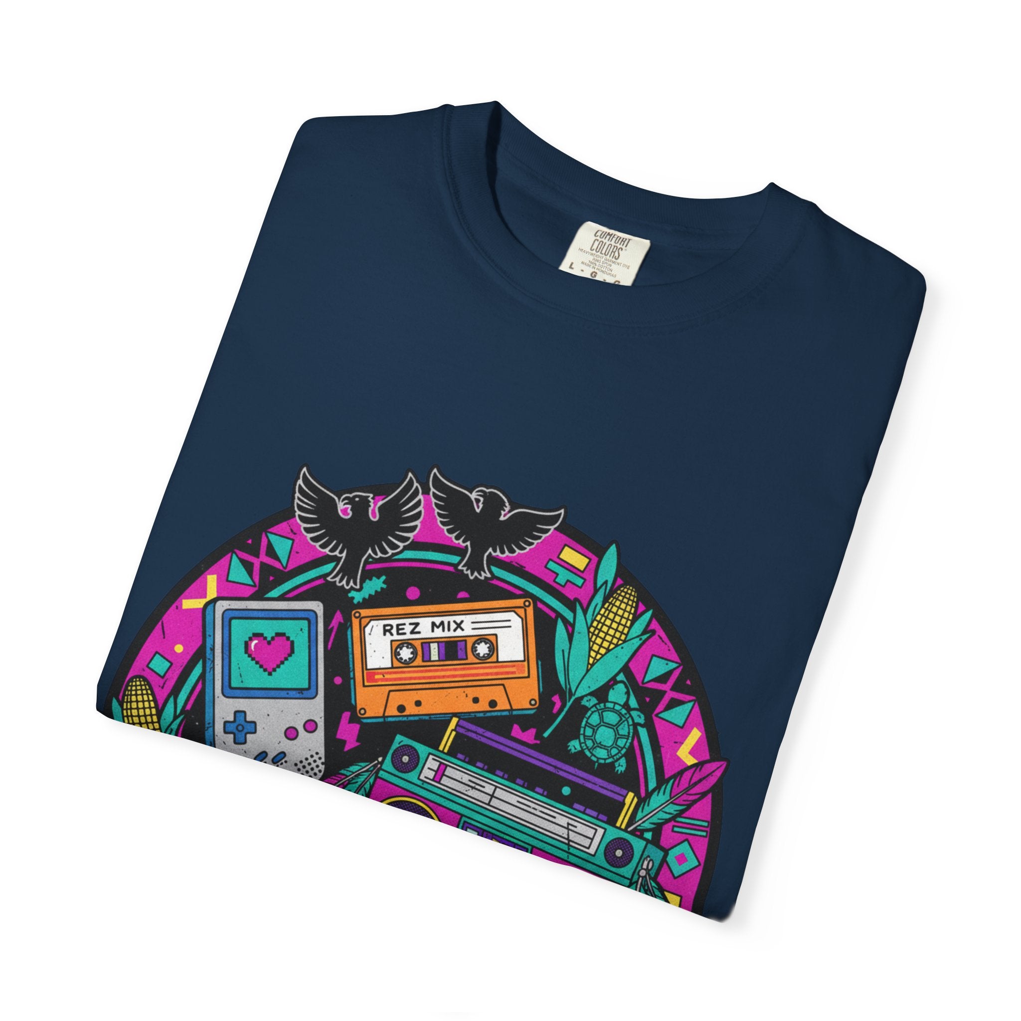90s Kid T-Shirt — "I'm a 90s Kid on the Rewind" Retro Gamer, Cassette & Boombox Tee