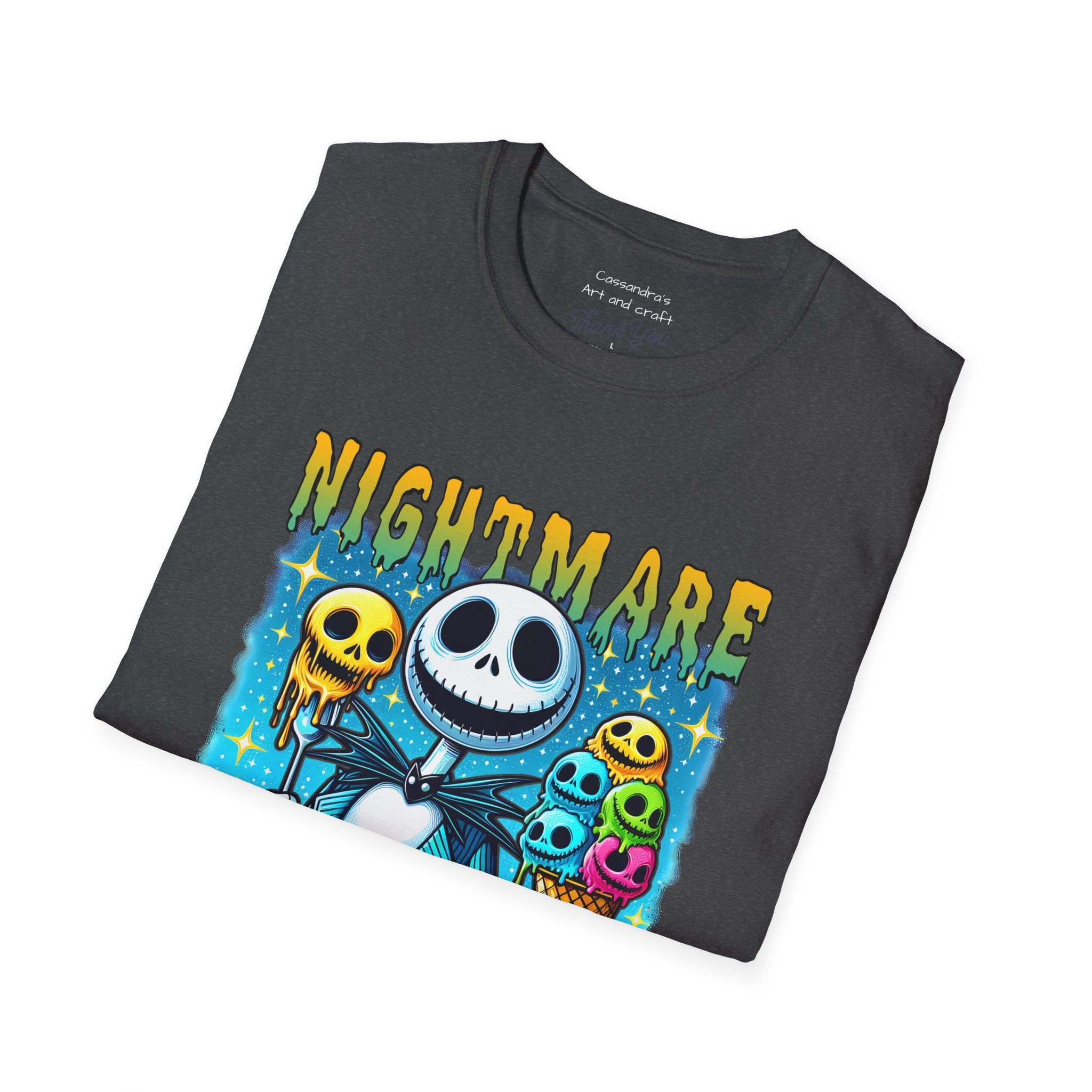 Nightmare Summer Vibes T-Shirt — Jack Skellington Ice Cream Graphic Tee