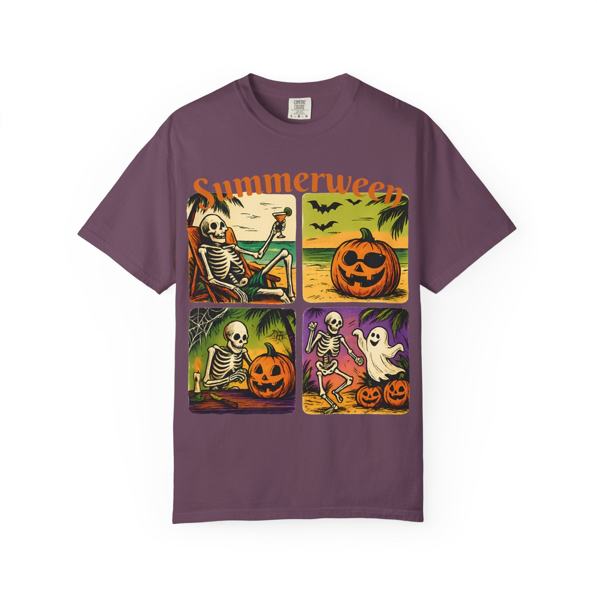 Summerween Skeleton Halloween T-Shirt