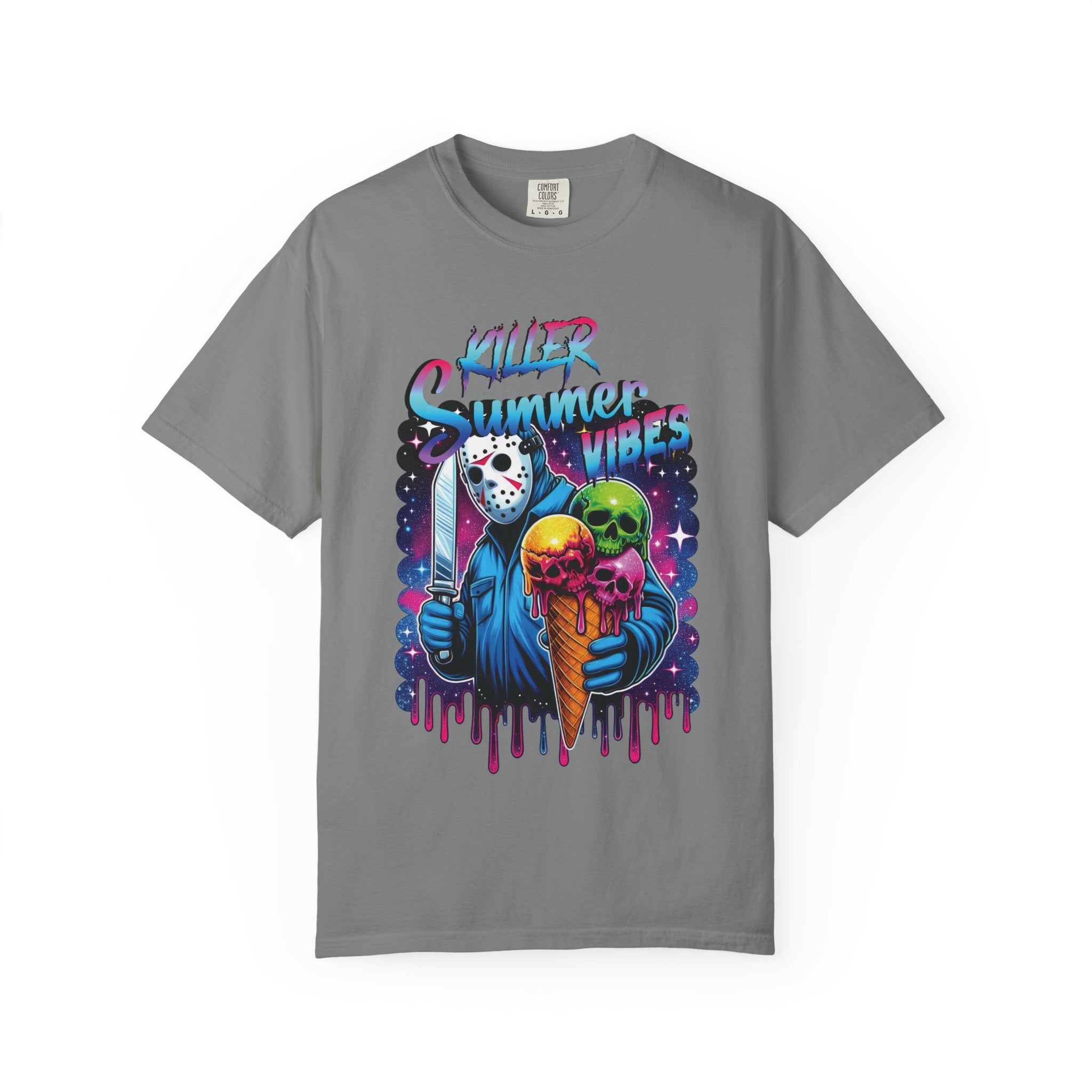 T-Shirt — "Killer Summer Vibes" Horror Ice Cream Graphic Tee