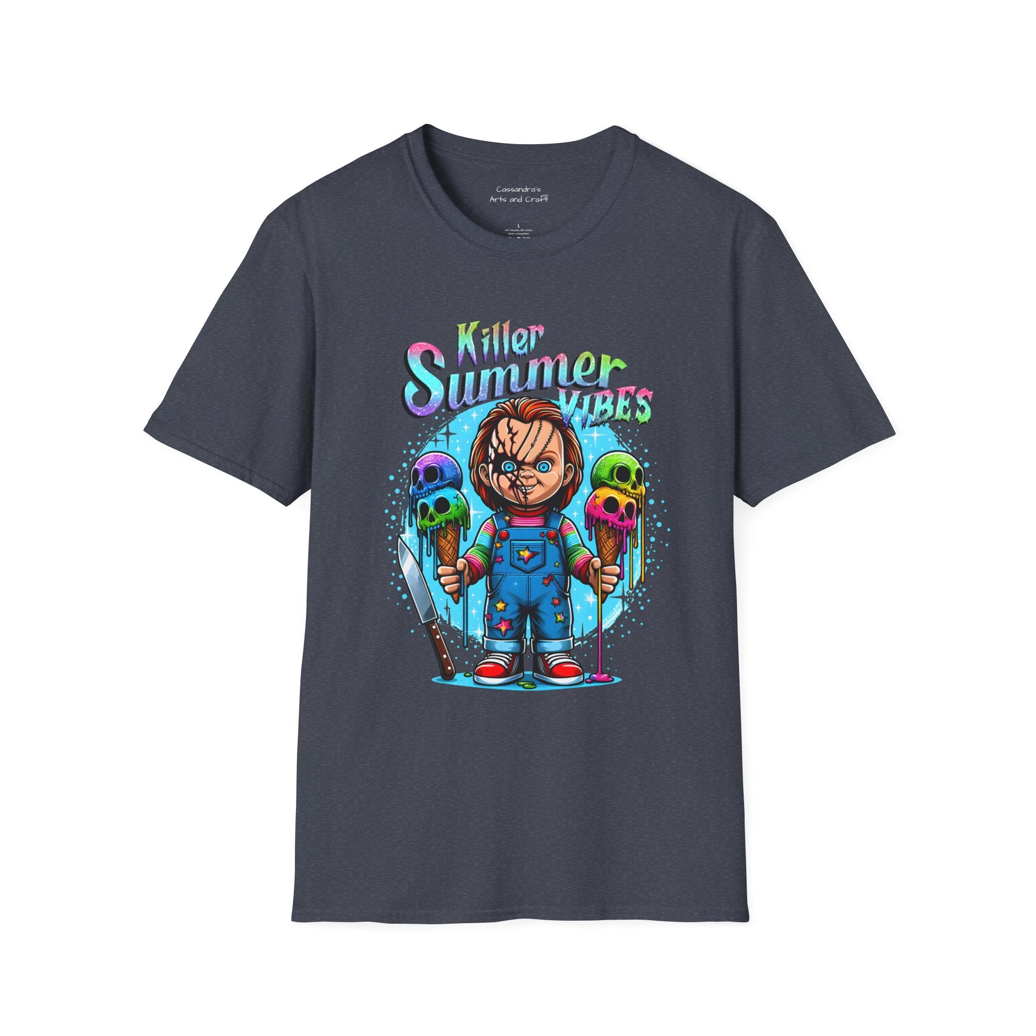 Chucky Killer Summer Tee — Retro Horror Ice Cream Graphic T-Shirt