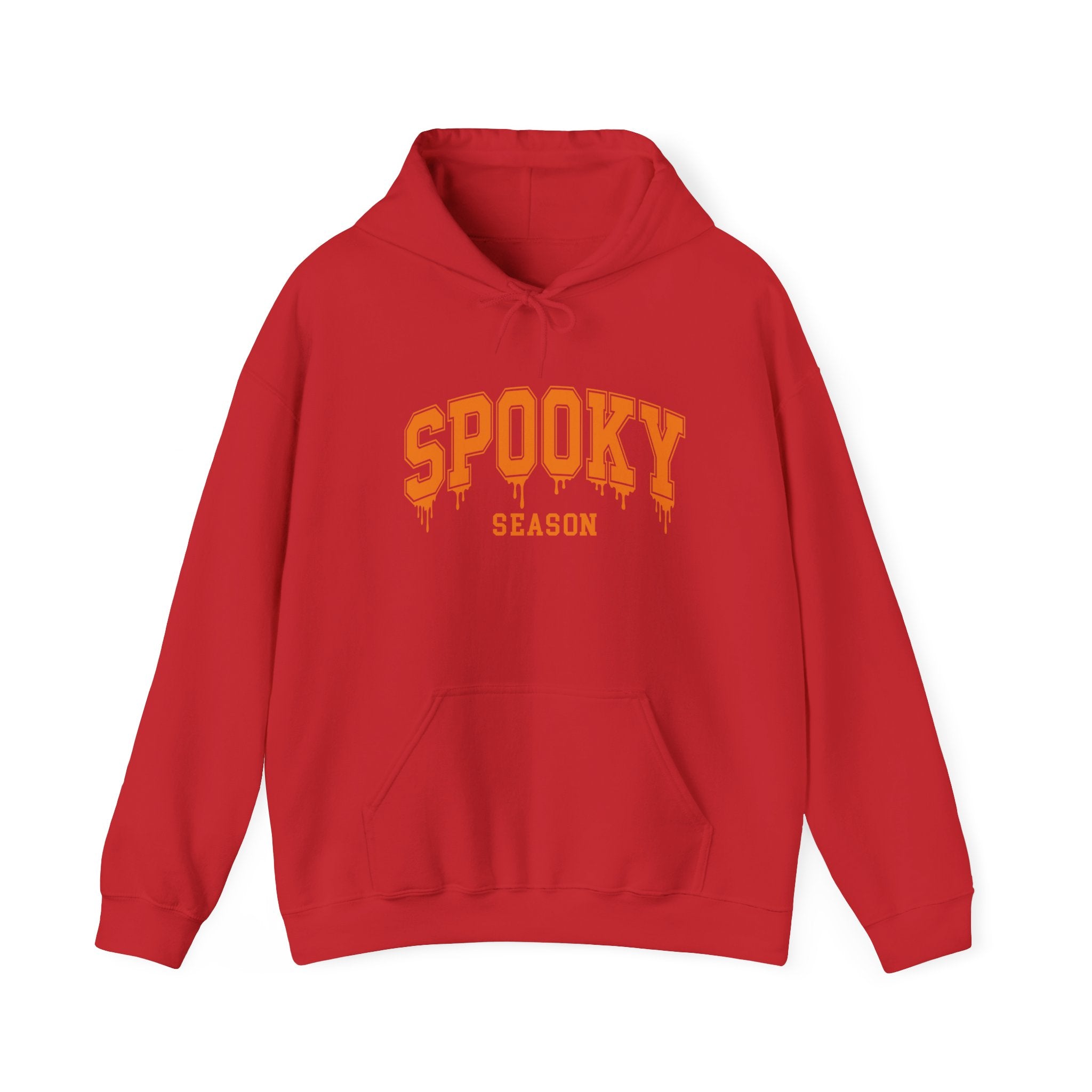 Spooky Season Hoodie — Orange Drip Halloween Pullover