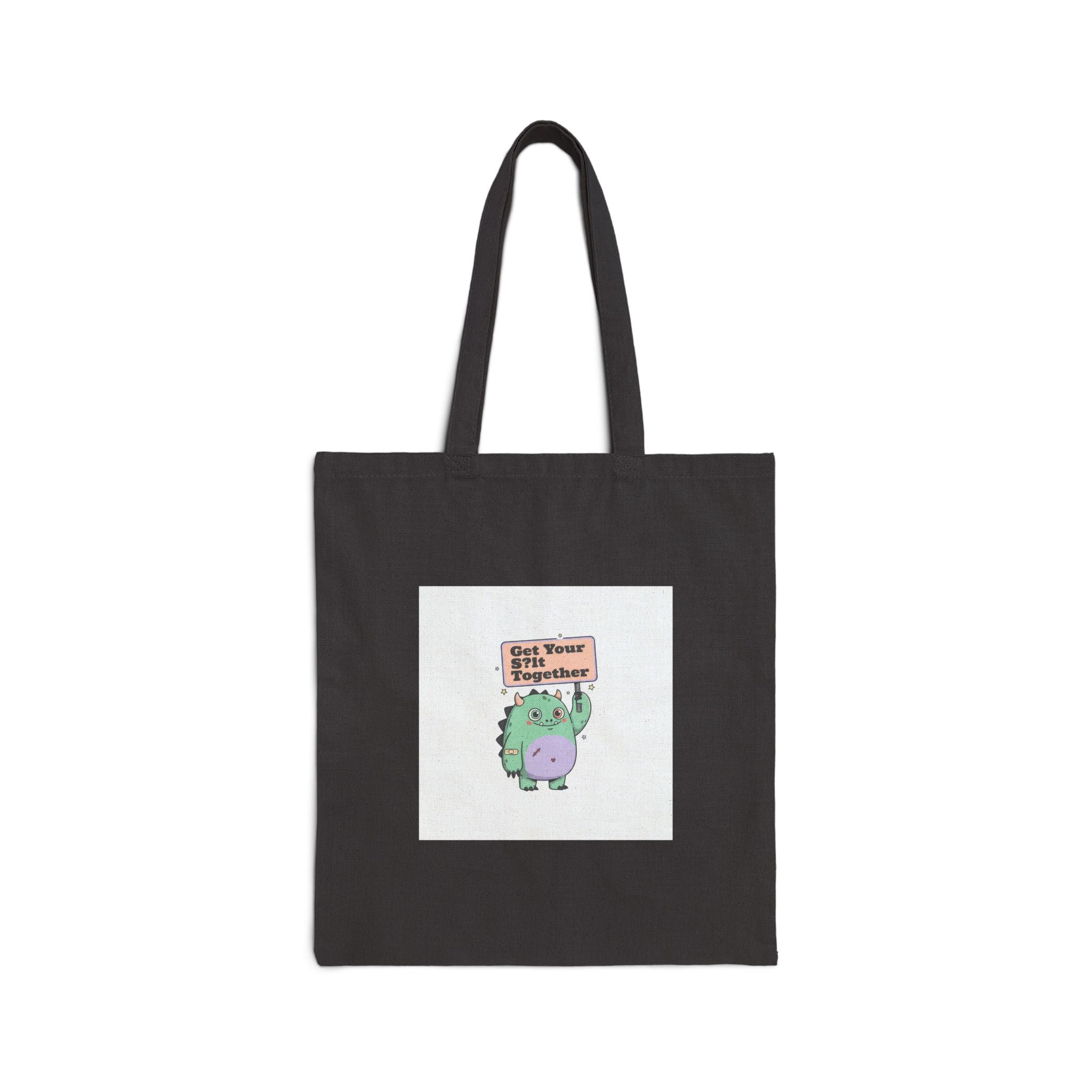 Fangy Dino 'Get Your Sh*t Together' Tote, Mildly Menacing Positivity