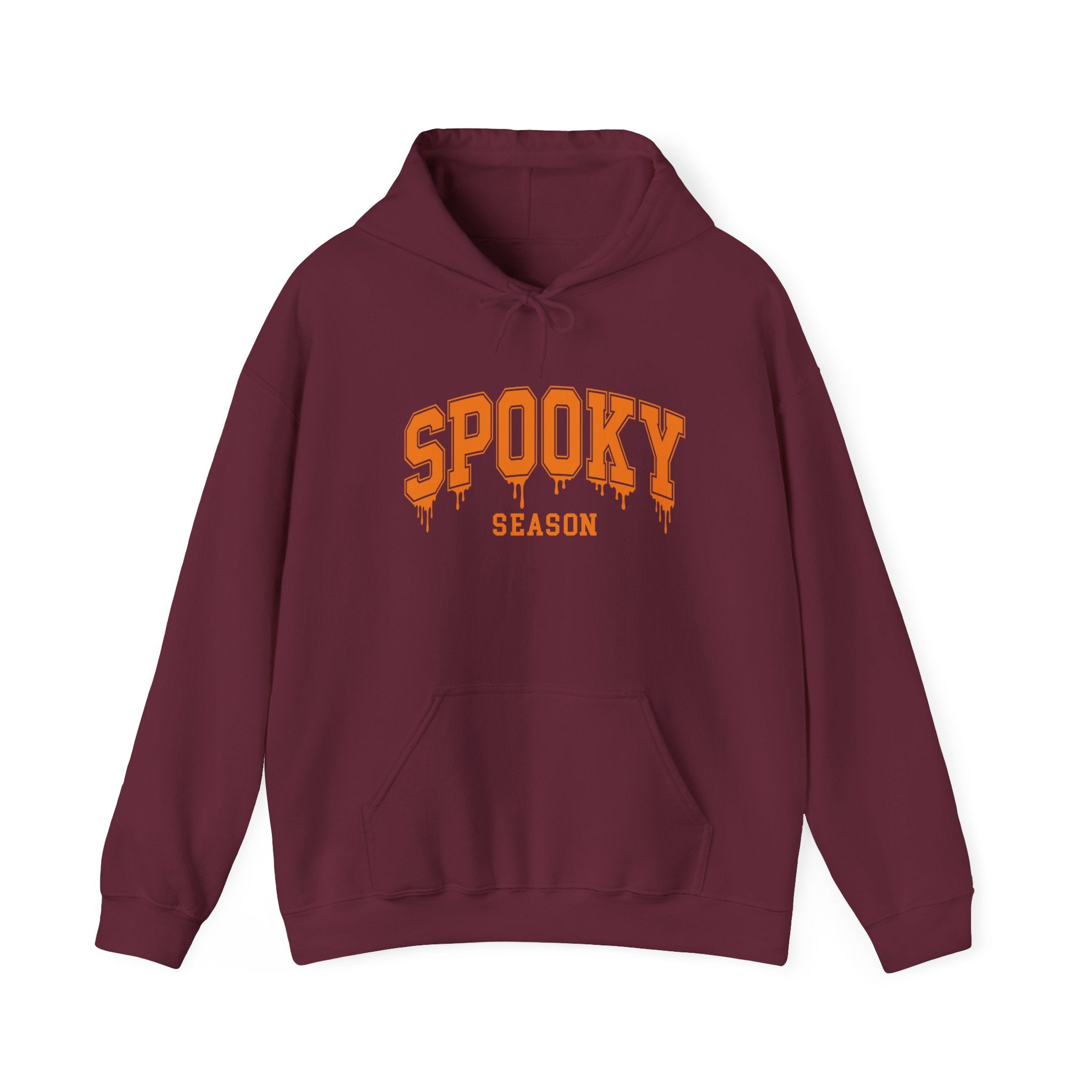 Spooky Season Hoodie — Orange Drip Halloween Pullover