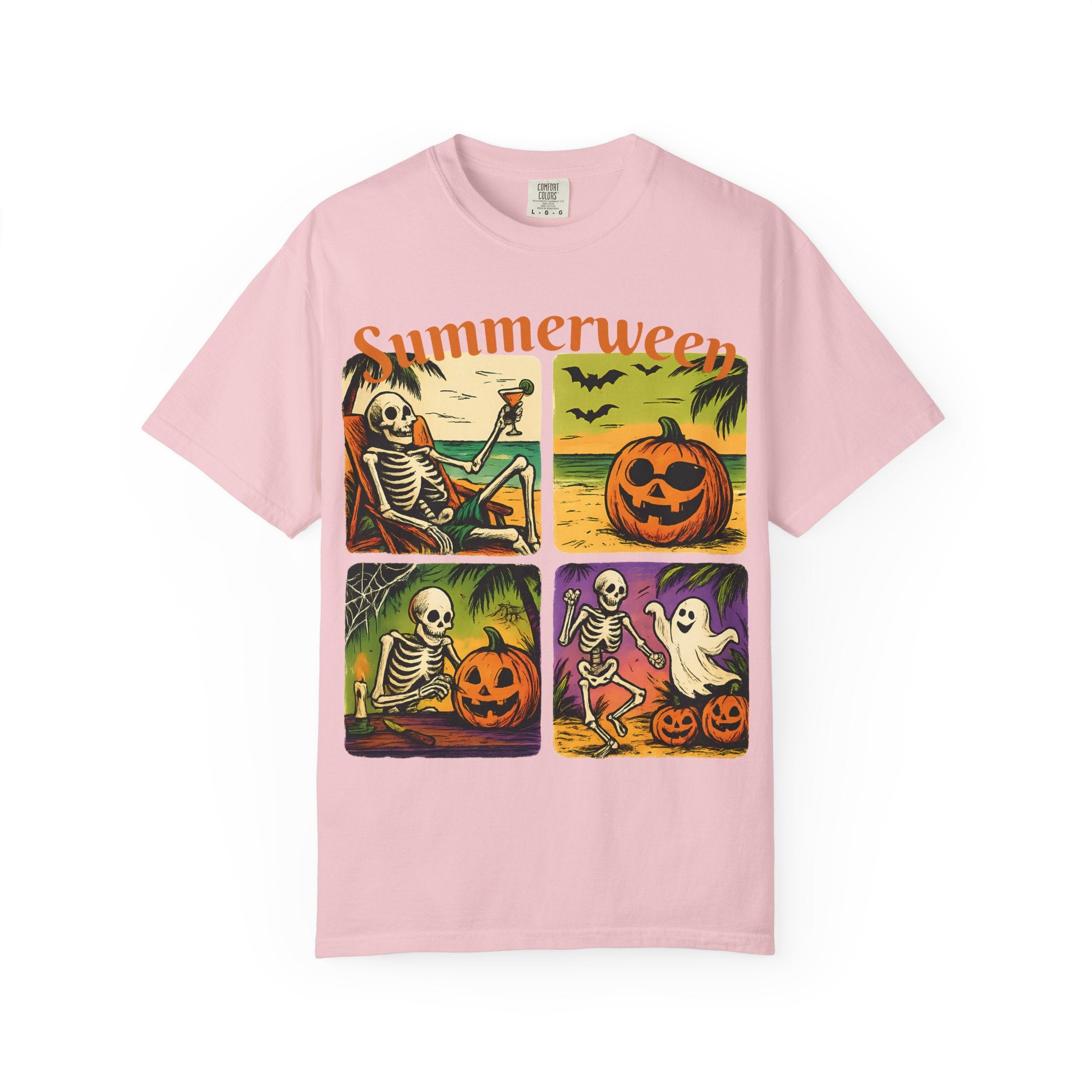 Summerween Skeleton Halloween T-Shirt