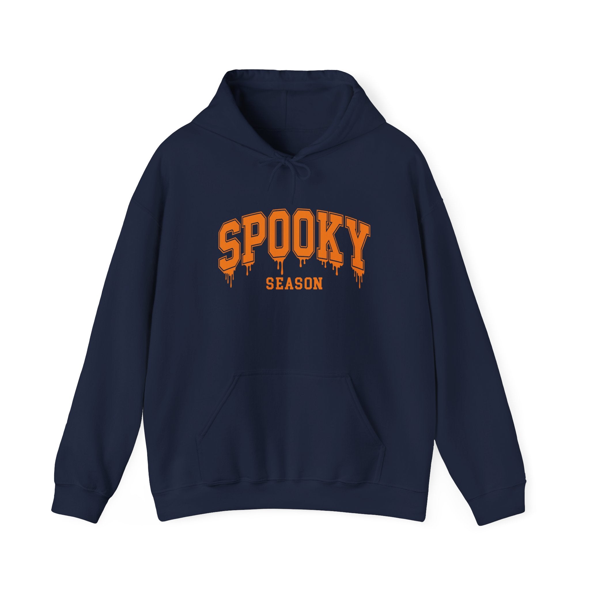 Spooky Season Hoodie — Orange Drip Halloween Pullover