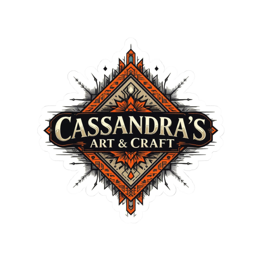 Kiss-Cut Sticker — Cassandra’s Art & Craft Logo (Decorative Laptop/Notebook Decal)