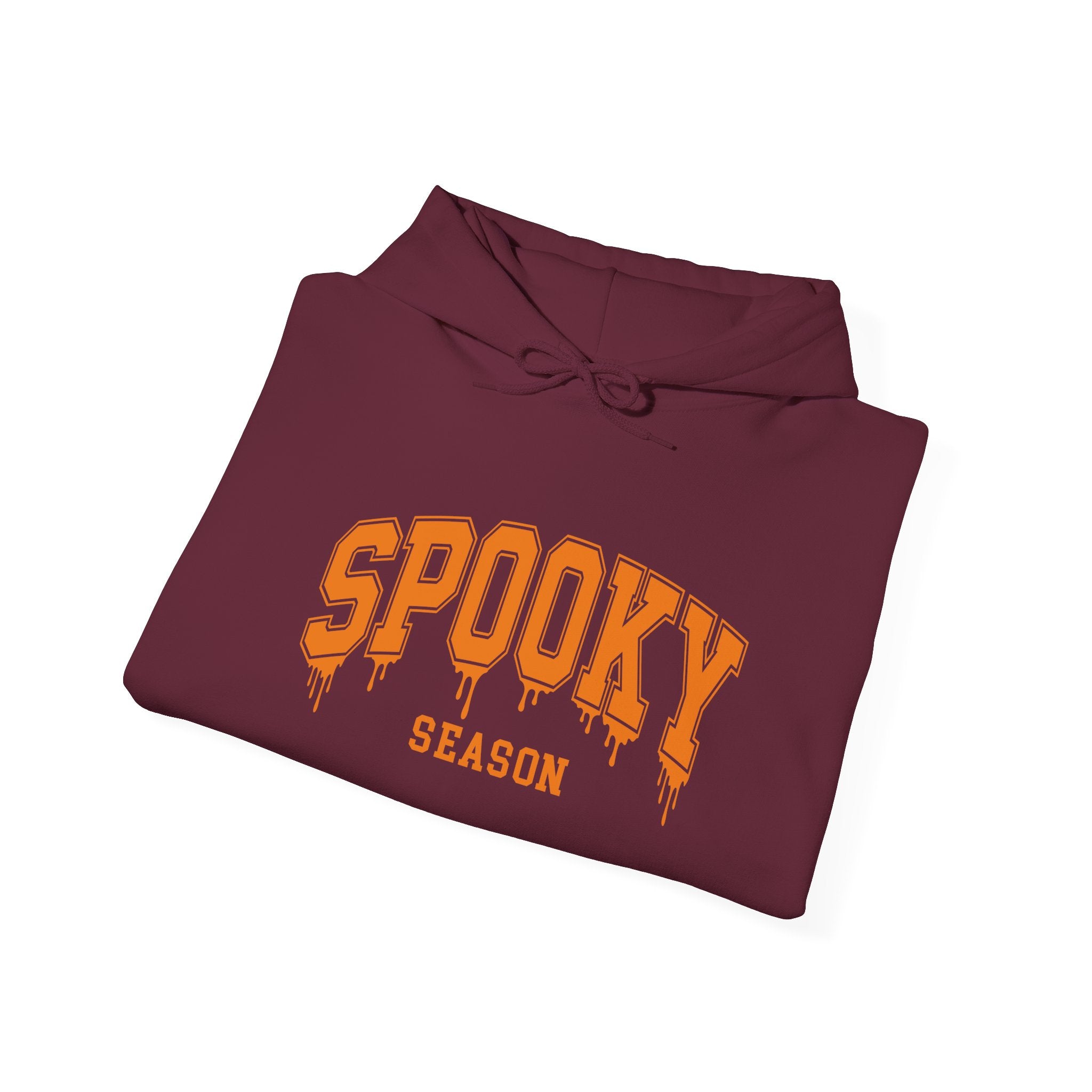 Spooky Season Hoodie — Orange Drip Halloween Pullover
