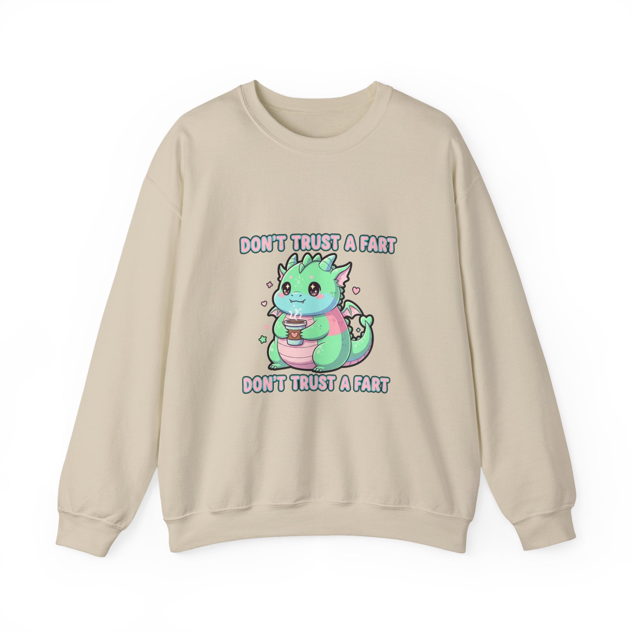 Don’t Trust a Fart Crewneck Sweatshirt | kawaii threat, cute menacing