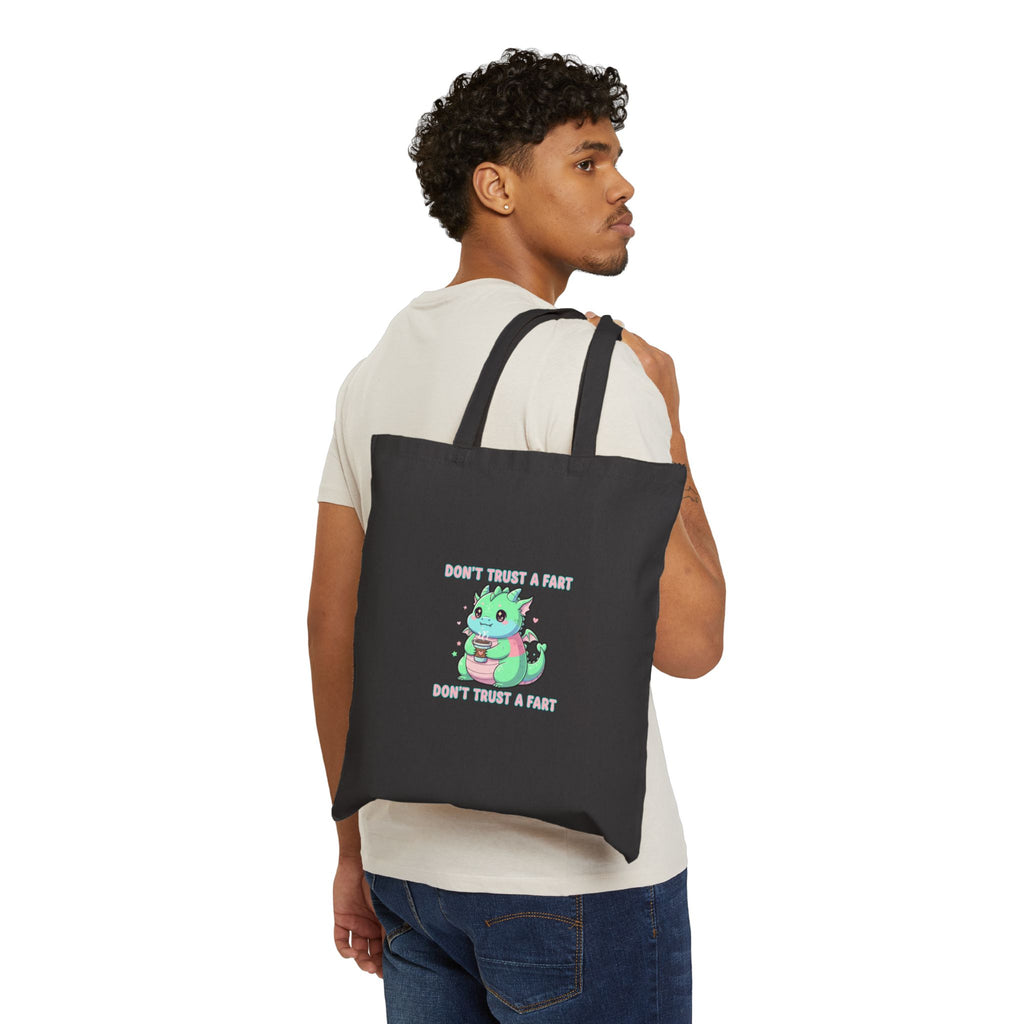 Don’t Trust A Raptor Tote | kawaii threat, pastel cute menacing