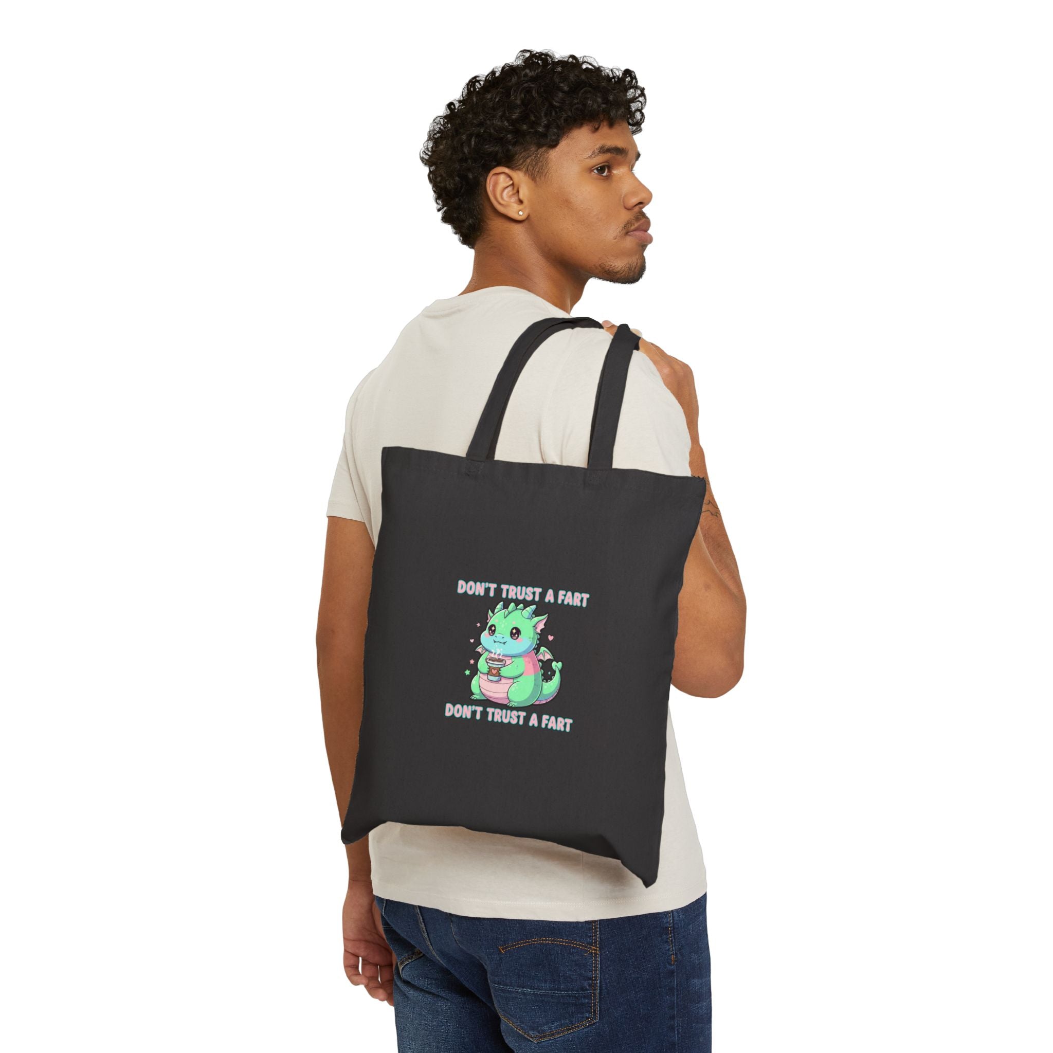 Don’t Trust A Raptor Tote | kawaii threat, pastel cute menacing