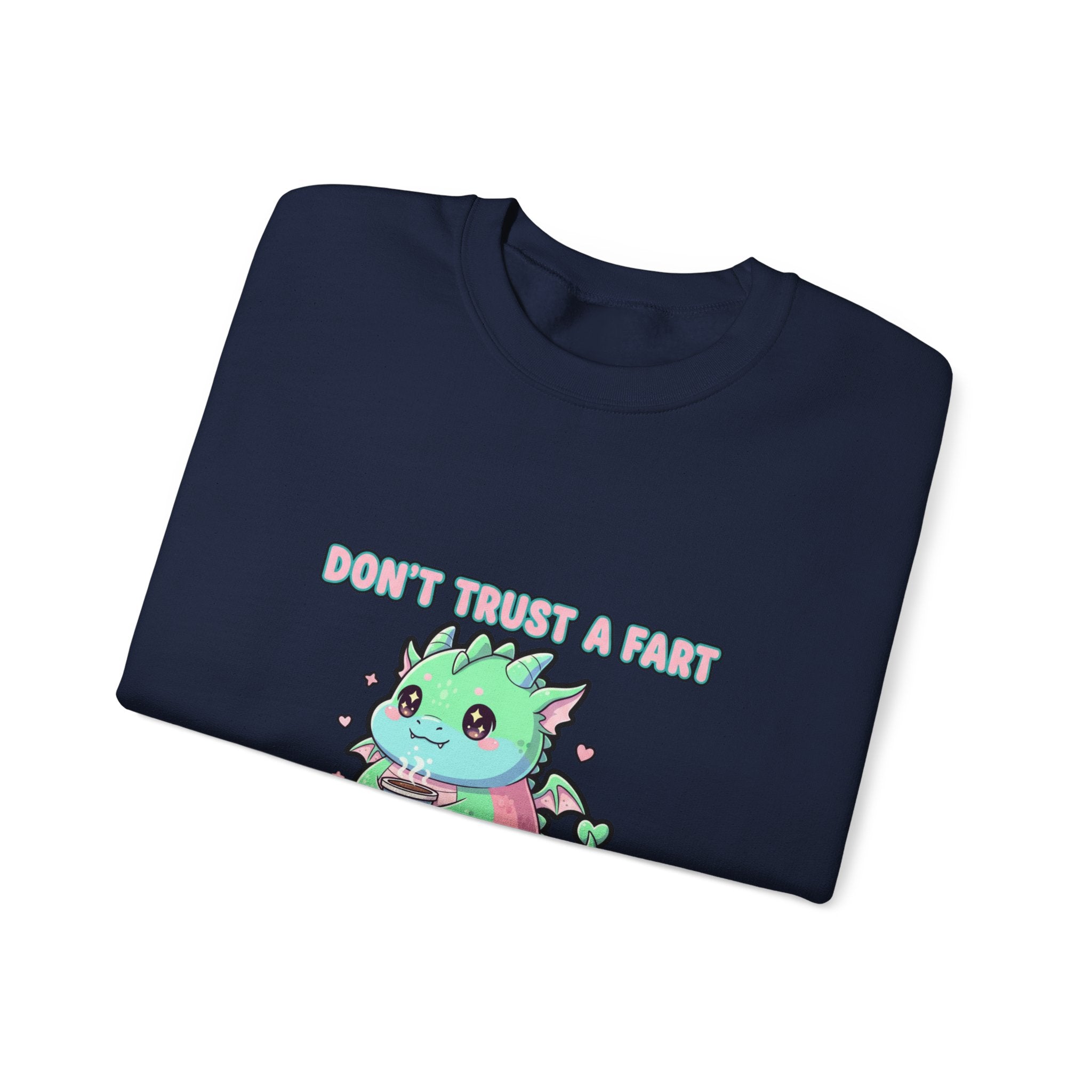 Don’t Trust a Fart Crewneck Sweatshirt | kawaii threat, cute menacing