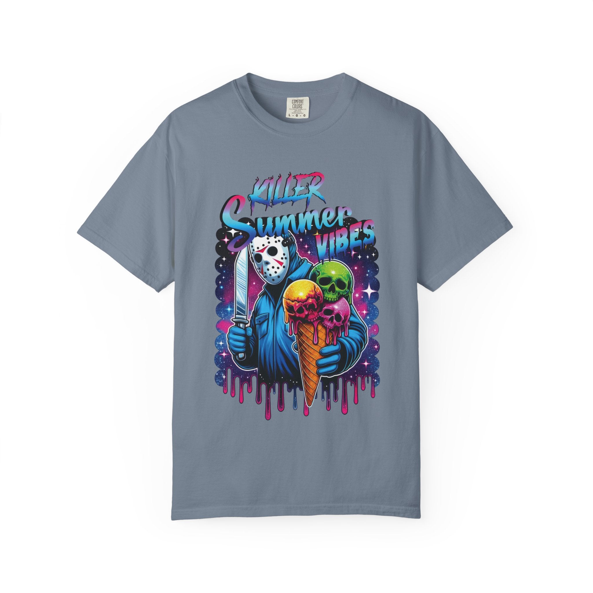 T-Shirt — "Killer Summer Vibes" Horror Ice Cream Graphic Tee
