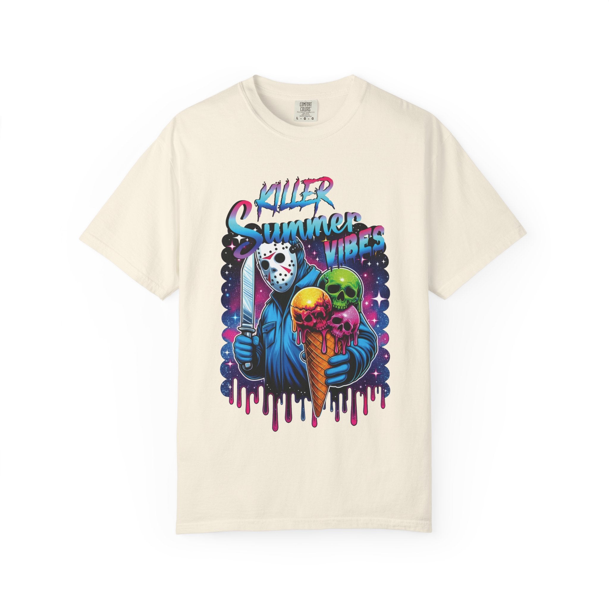 T-Shirt — "Killer Summer Vibes" Horror Ice Cream Graphic Tee