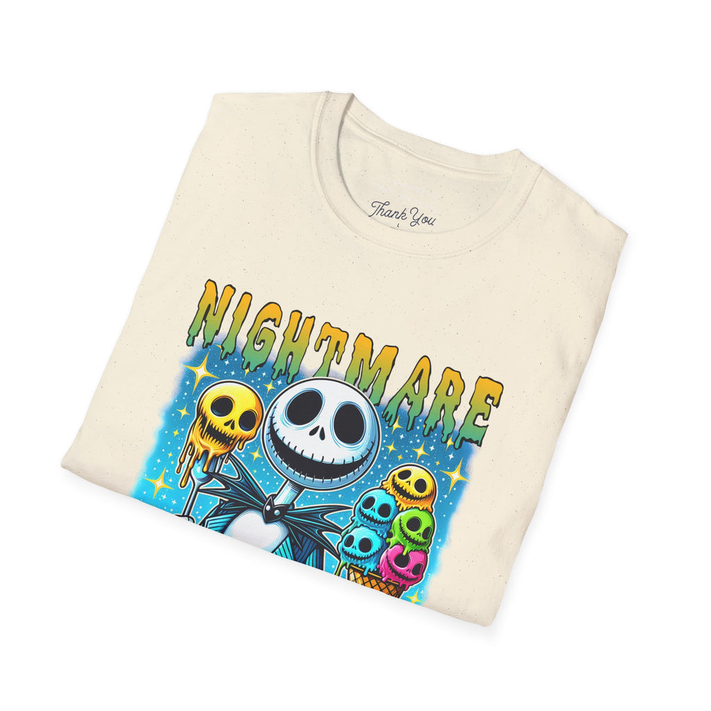 Nightmare Summer Vibes T-Shirt — Jack Skellington Ice Cream Graphic Tee