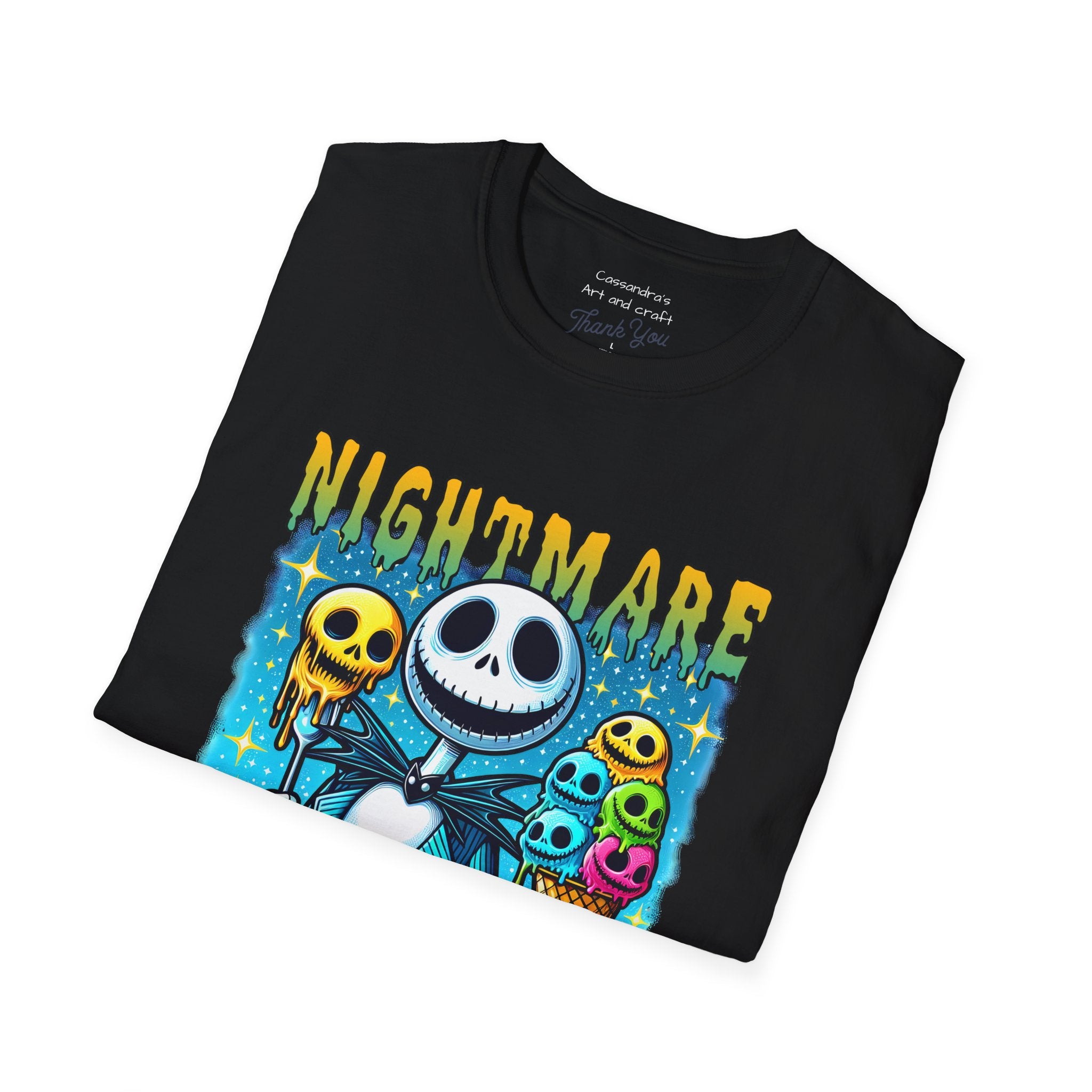 Nightmare Summer Vibes T-Shirt — Jack Skellington Ice Cream Graphic Tee