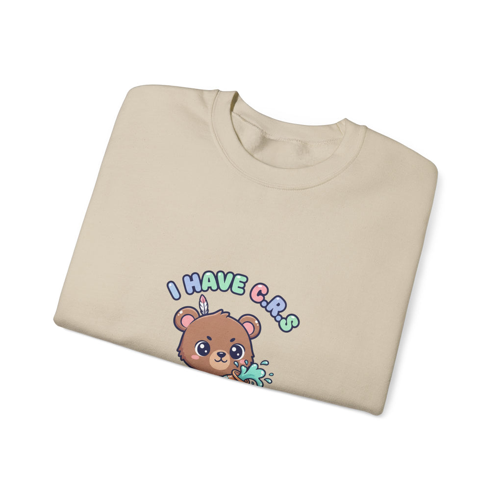 Cute Menacing Bear 'I Have Caps' Sweatshirt | Soft Threat kawaii grunge