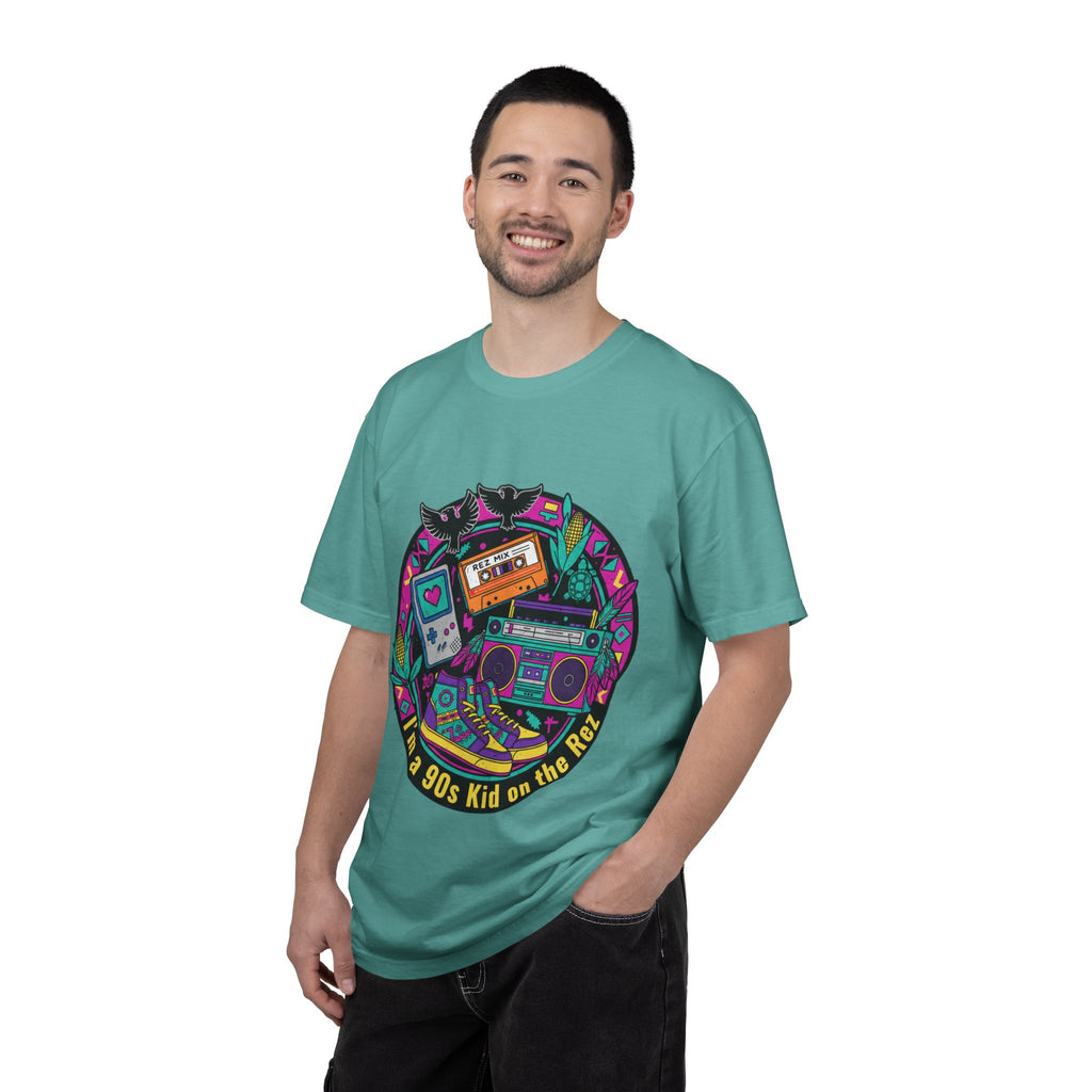 90s Kid T-Shirt — "I'm a 90s Kid on the Rewind" Retro Gamer, Cassette & Boombox Tee