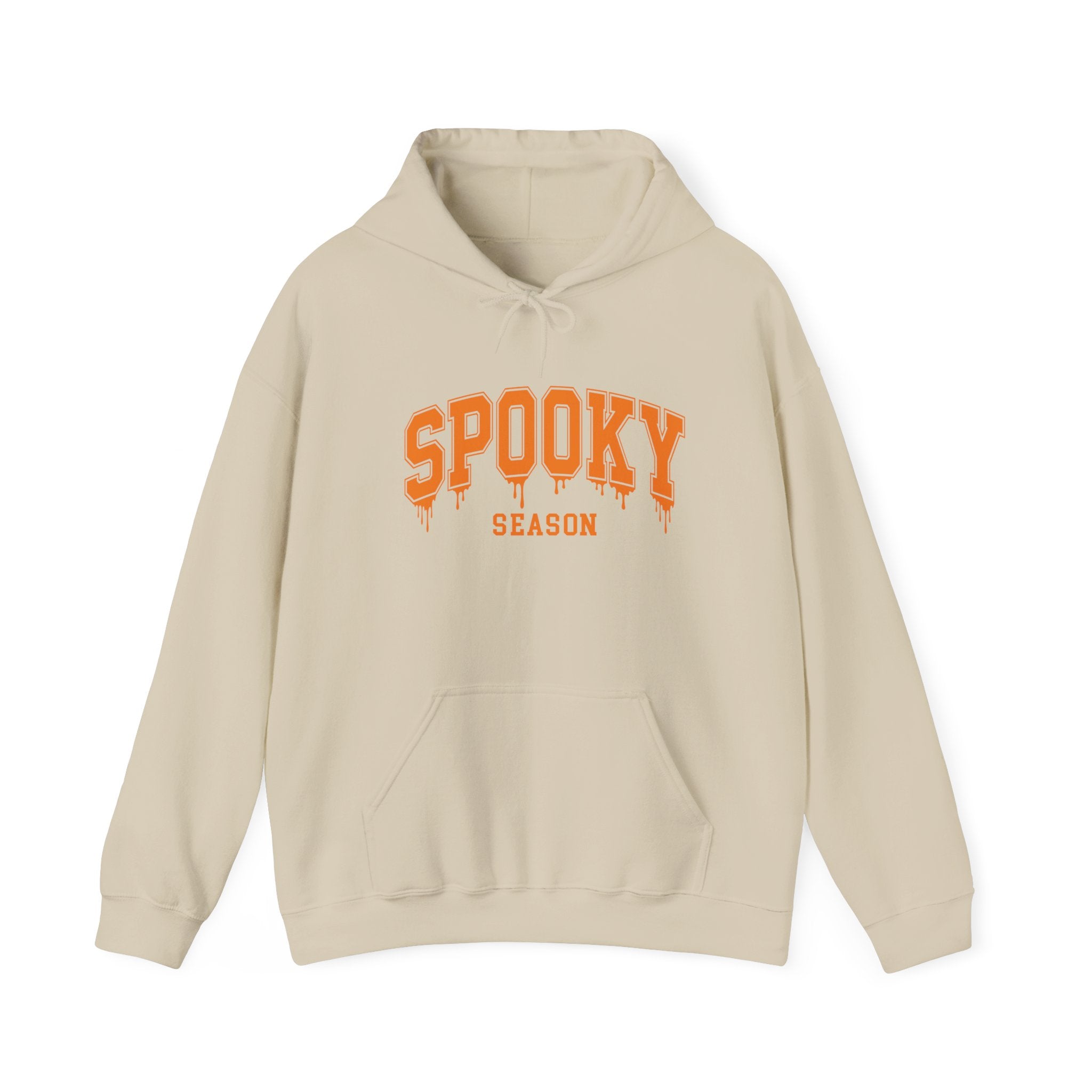 Spooky Season Hoodie — Orange Drip Halloween Pullover