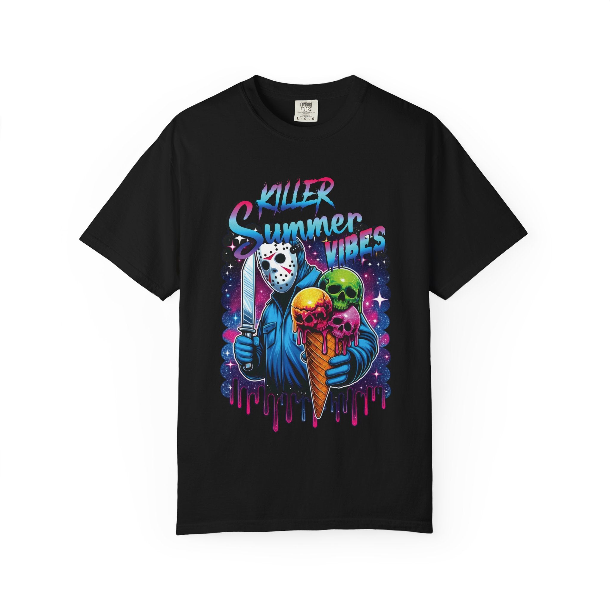 T-Shirt — "Killer Summer Vibes" Horror Ice Cream Graphic Tee