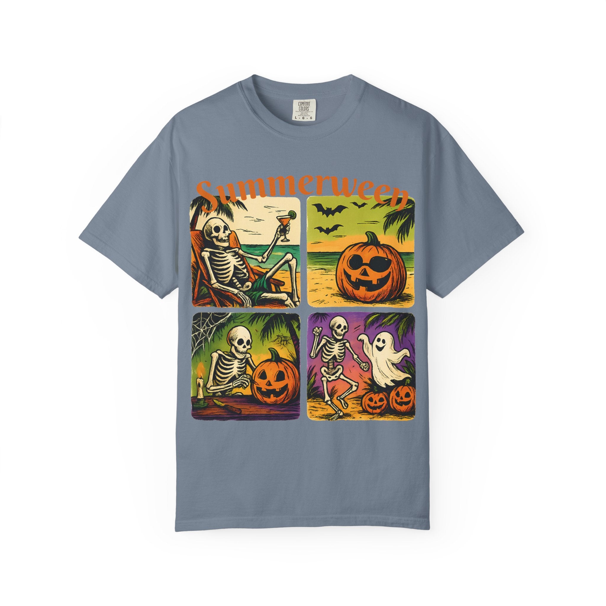 Summerween Skeleton Halloween T-Shirt