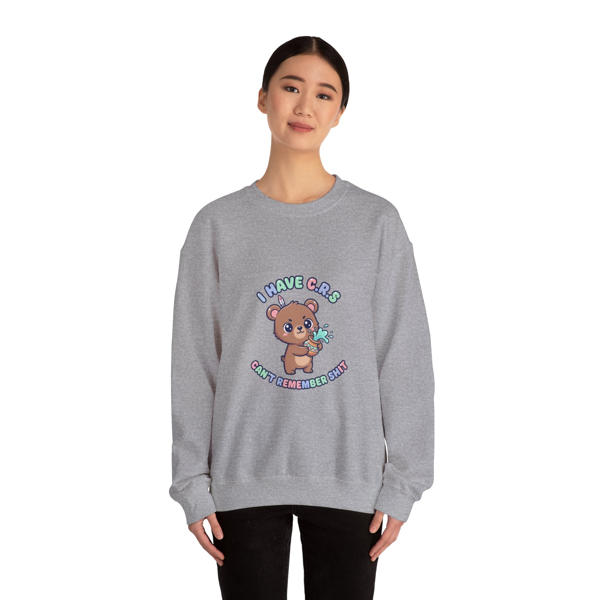 Cute Menacing Bear 'I Have Caps' Sweatshirt | Soft Threat kawaii grunge