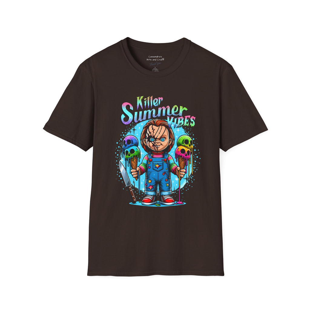 Chucky Killer Summer Tee — Retro Horror Ice Cream Graphic T-Shirt