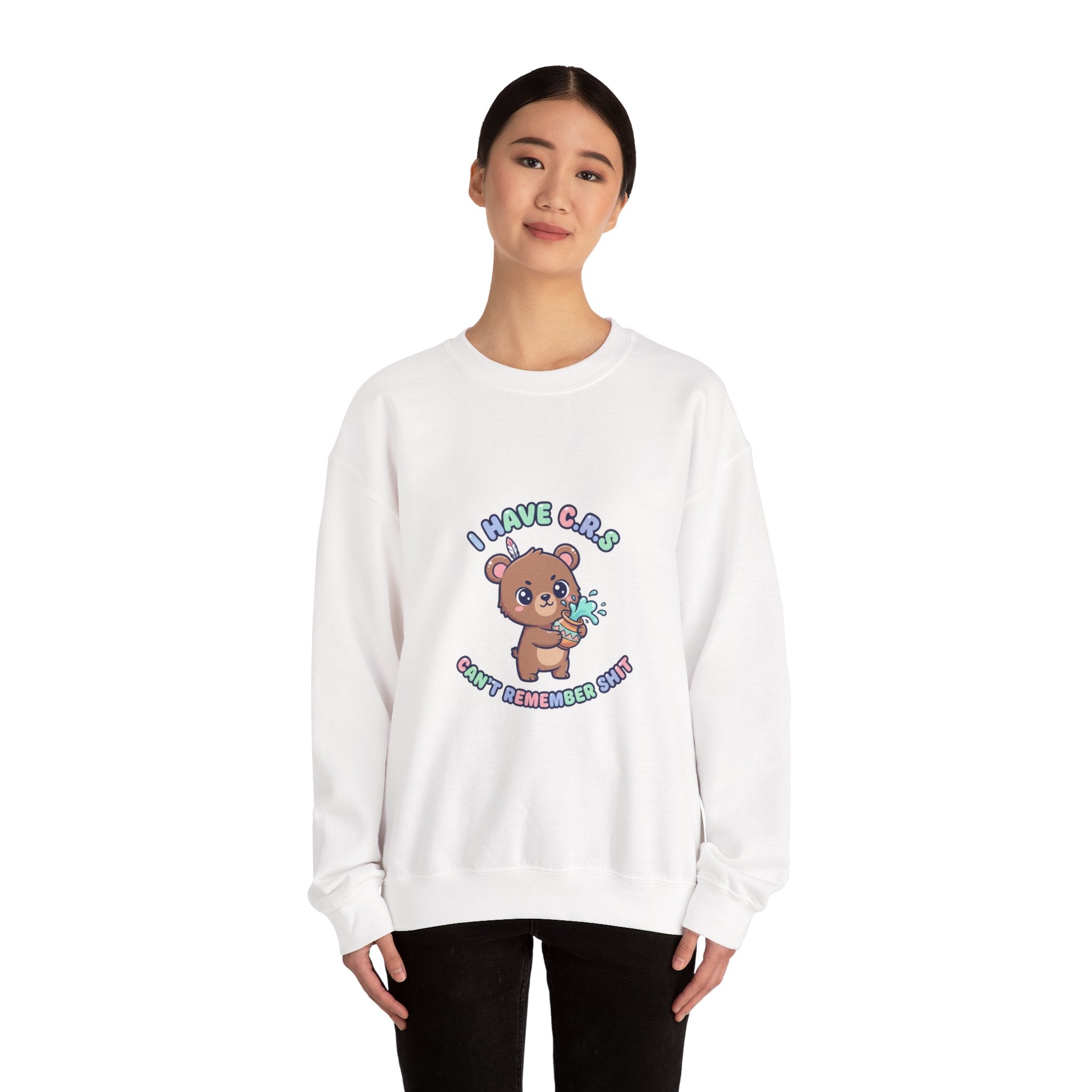 Cute Menacing Bear 'I Have Caps' Sweatshirt | Soft Threat kawaii grunge