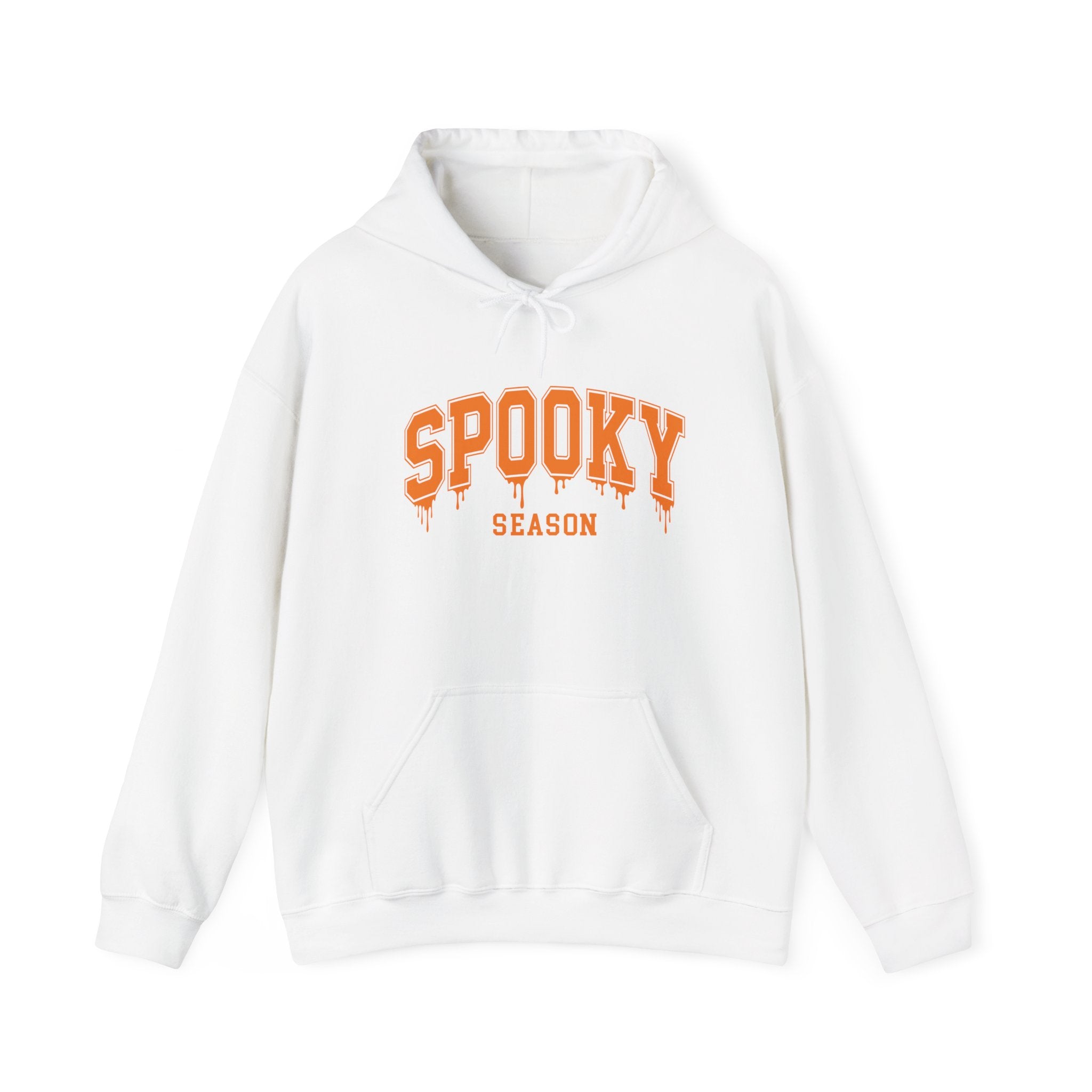 Spooky Season Hoodie — Orange Drip Halloween Pullover
