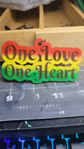 One Love One Heart Keychains