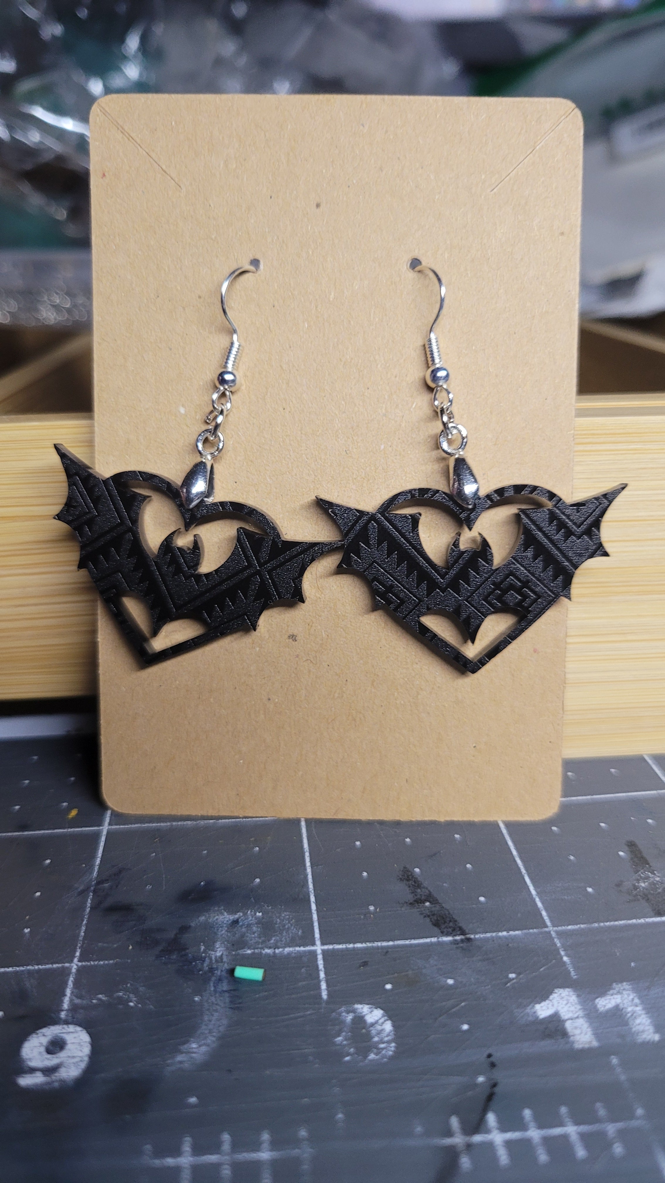 Bats Aztec Earrings
