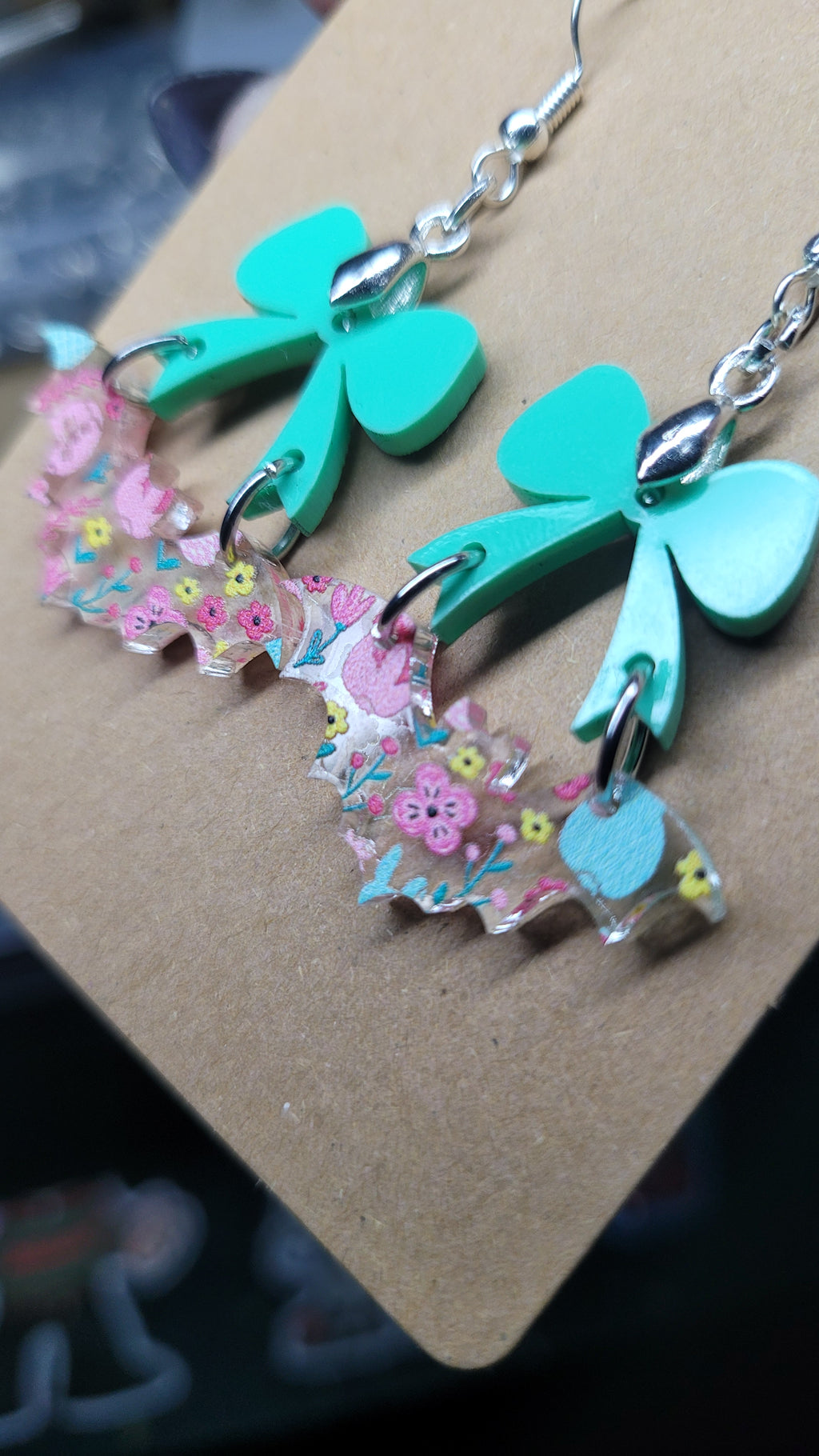 Pastel Easter Bat Earrings