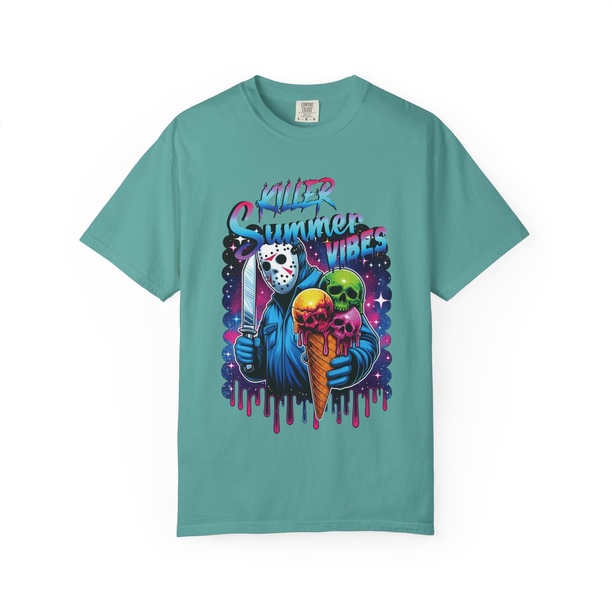 T-Shirt — "Killer Summer Vibes" Horror Ice Cream Graphic Tee