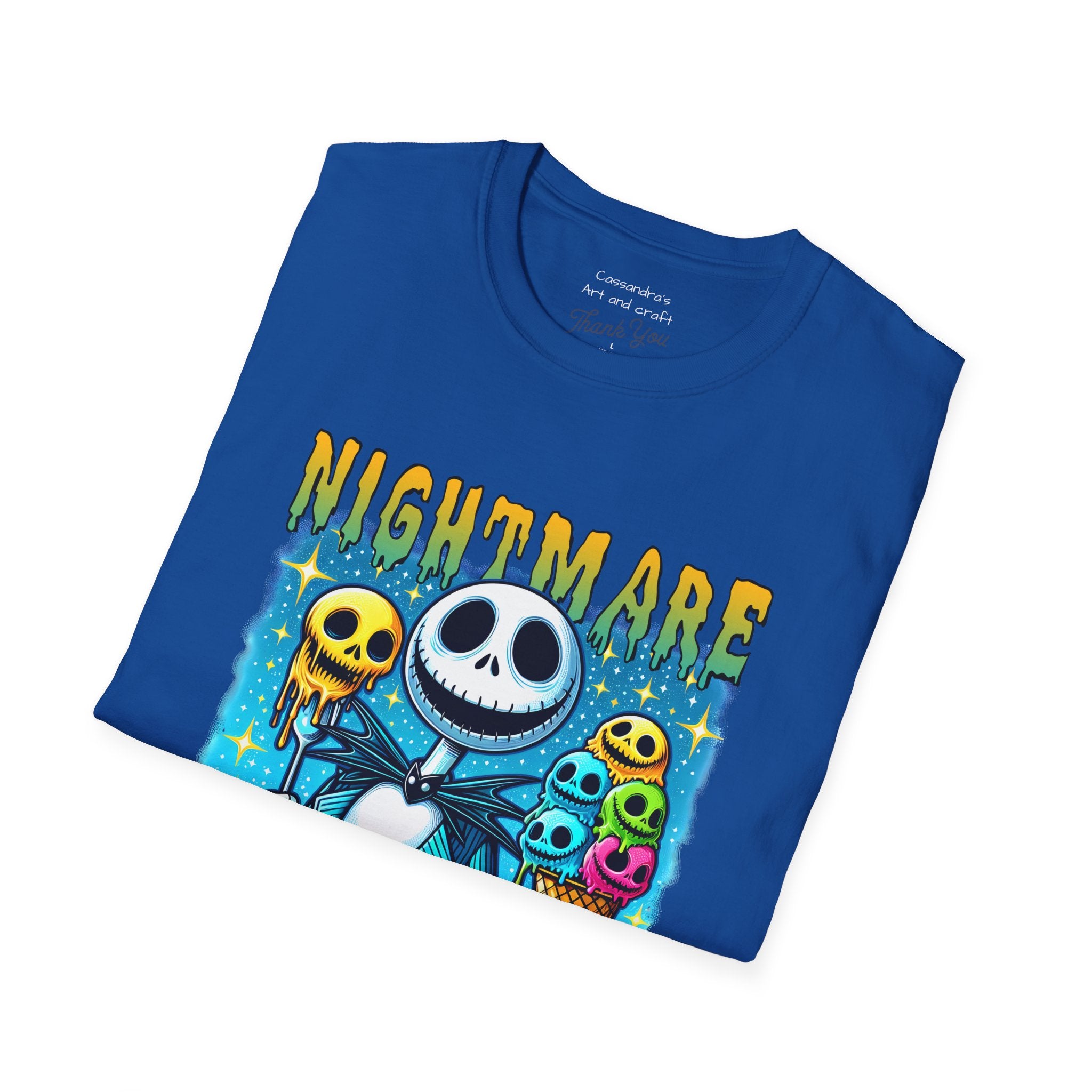 Nightmare Summer Vibes T-Shirt — Jack Skellington Ice Cream Graphic Tee