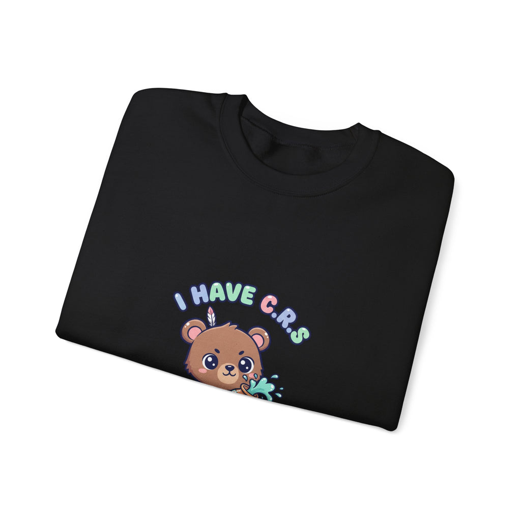 Cute Menacing Bear 'I Have Caps' Sweatshirt | Soft Threat kawaii grunge