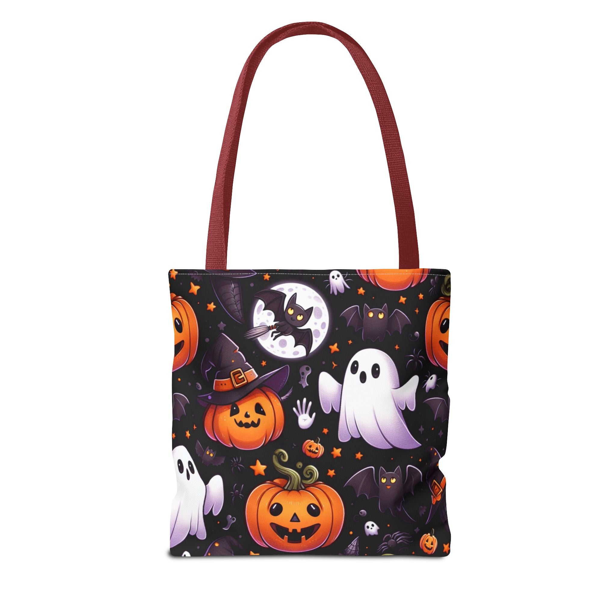 Halloween Ghosts & Pumpkins Tote Bag - Cute Spooky All-Over Print