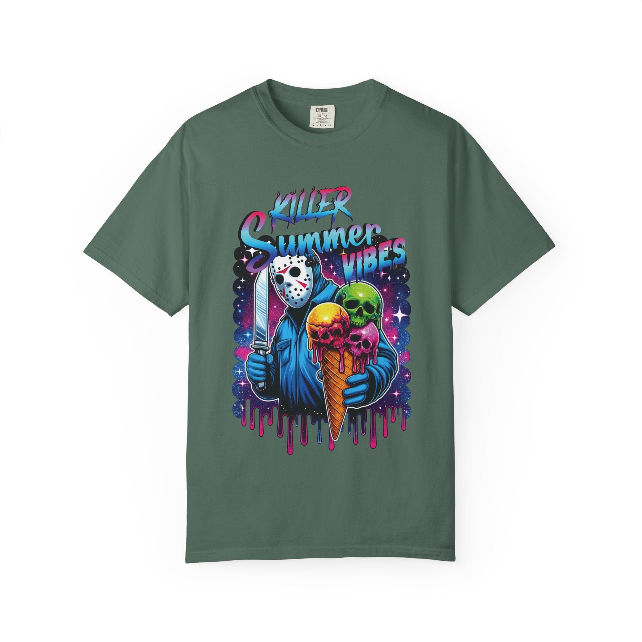 T-Shirt — "Killer Summer Vibes" Horror Ice Cream Graphic Tee