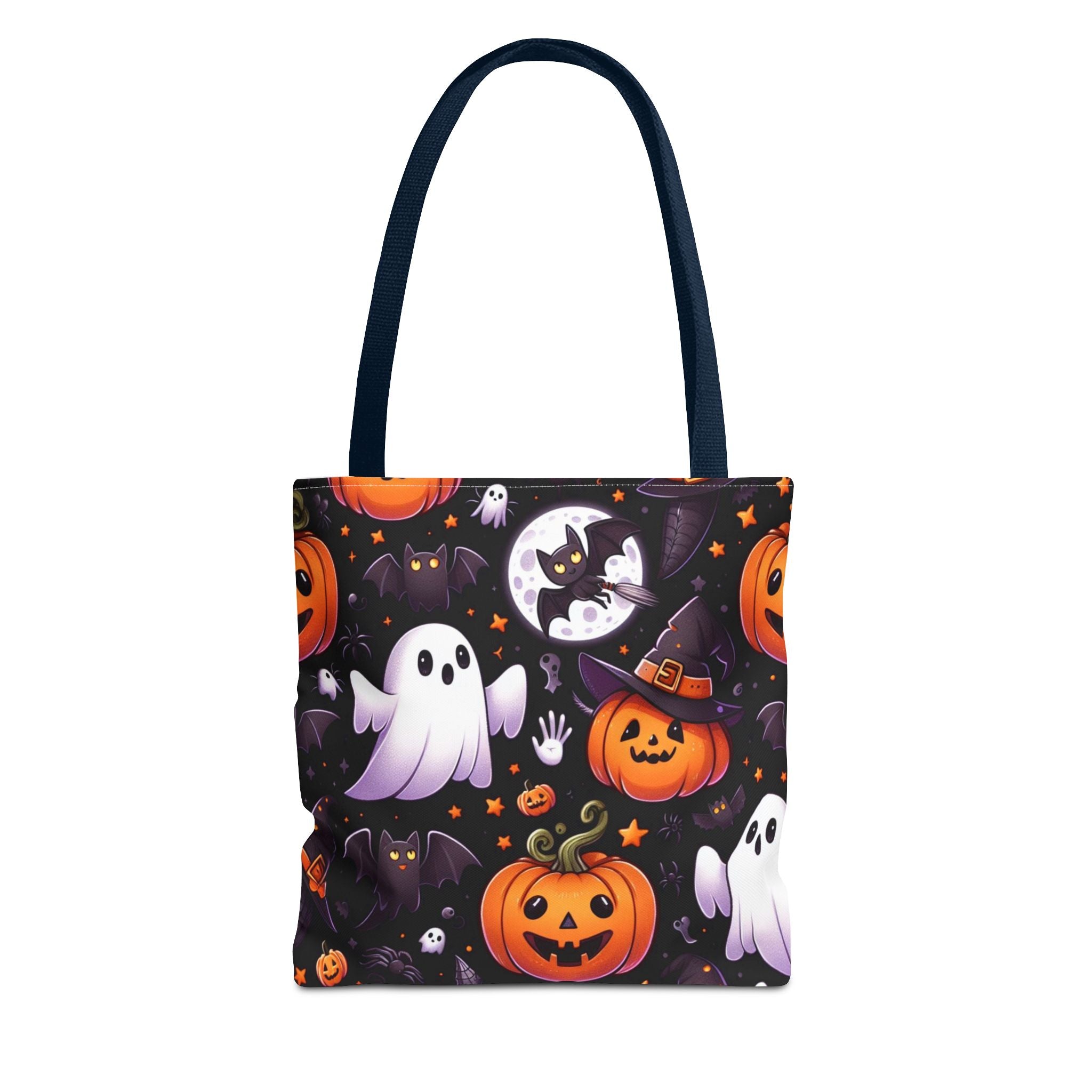 Halloween Ghosts & Pumpkins Tote Bag - Cute Spooky All-Over Print