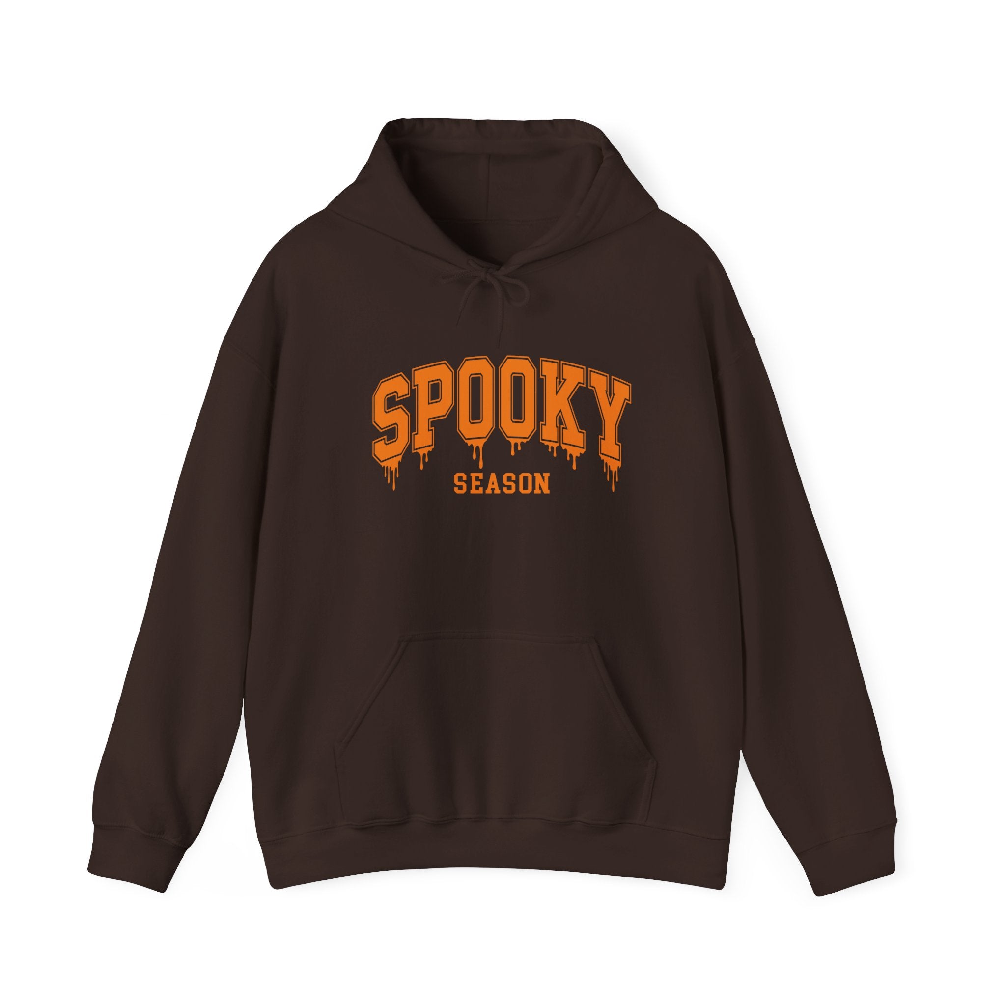 Spooky Season Hoodie — Orange Drip Halloween Pullover