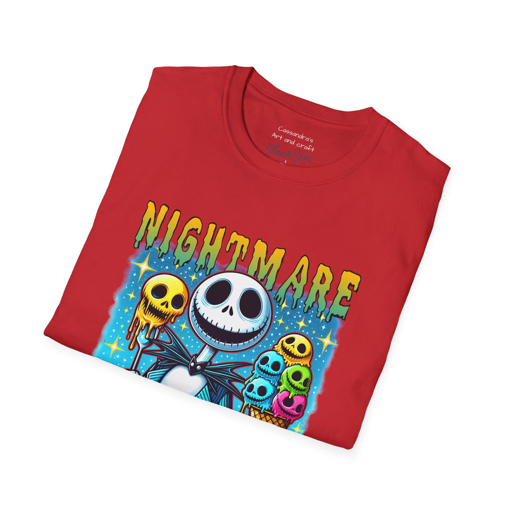 Nightmare Summer Vibes T-Shirt — Jack Skellington Ice Cream Graphic Tee