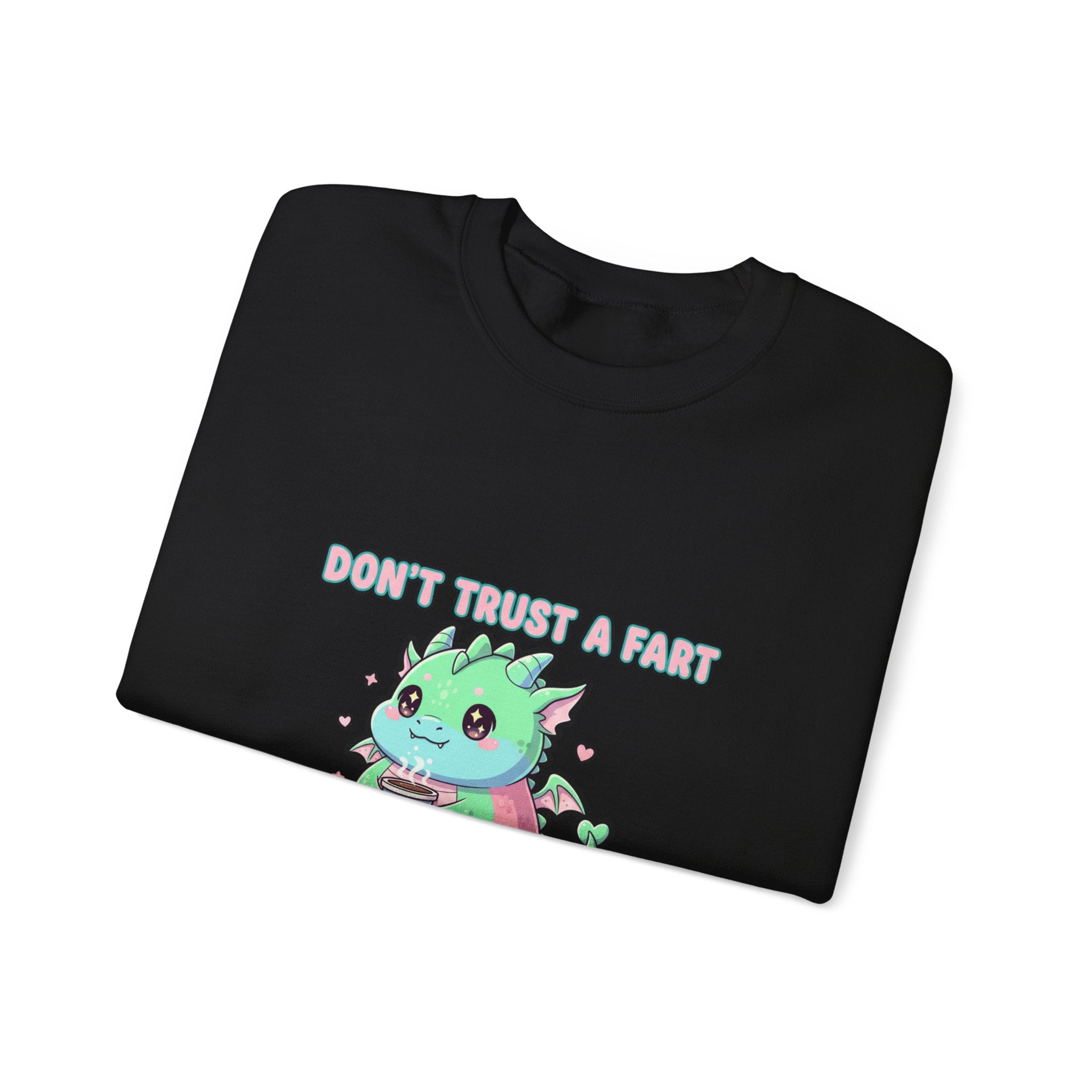 Don’t Trust a Fart Crewneck Sweatshirt | kawaii threat, cute menacing