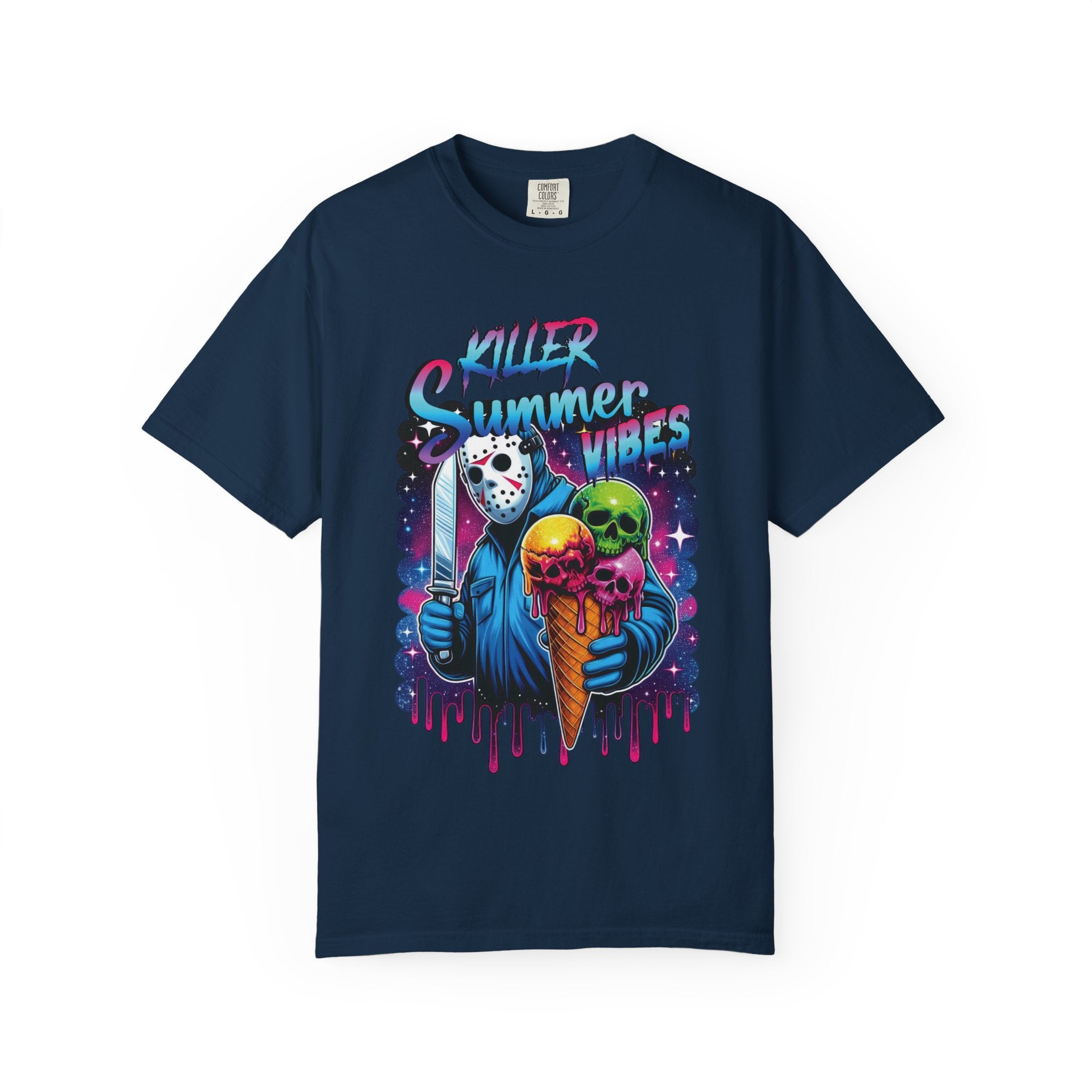 T-Shirt — "Killer Summer Vibes" Horror Ice Cream Graphic Tee