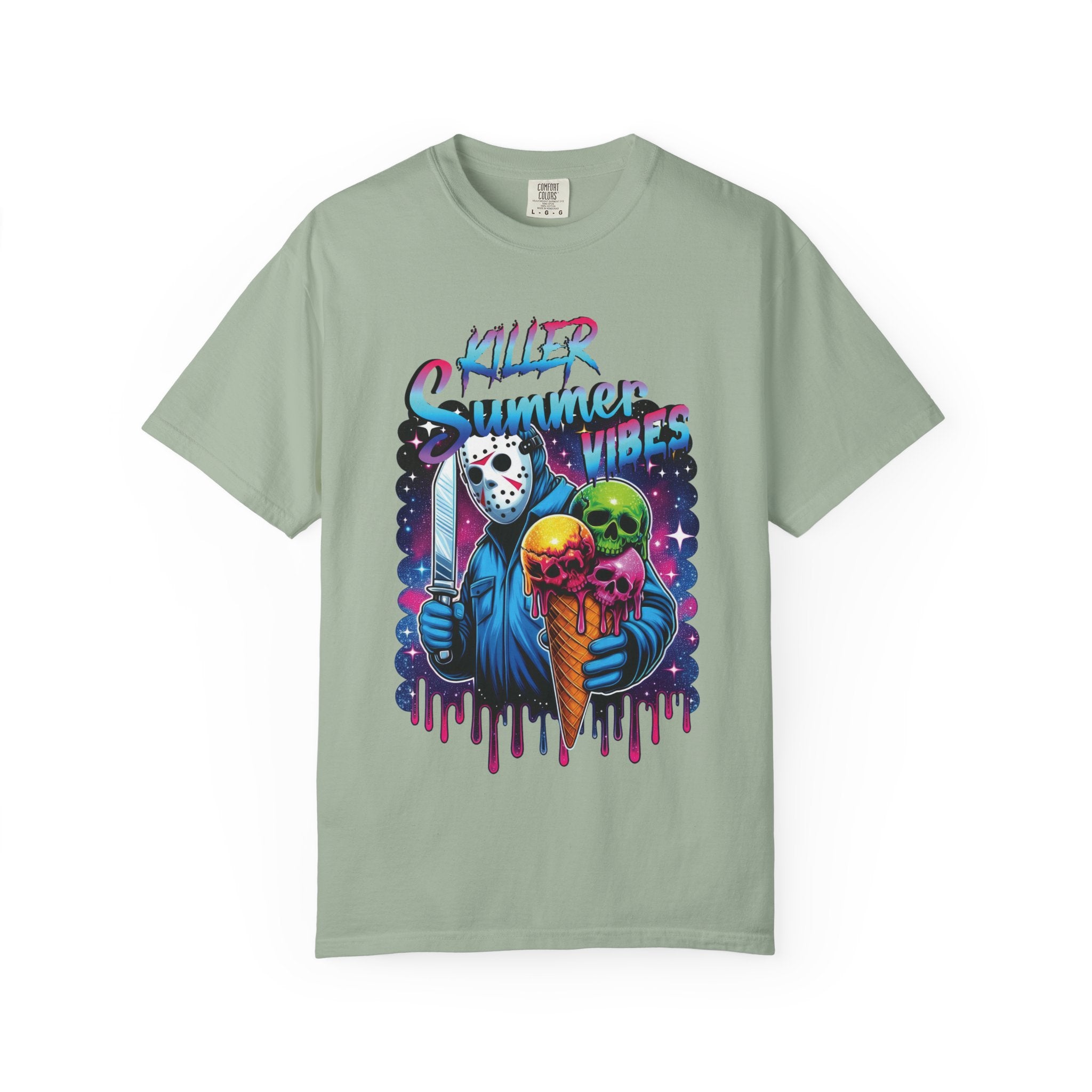 T-Shirt — "Killer Summer Vibes" Horror Ice Cream Graphic Tee