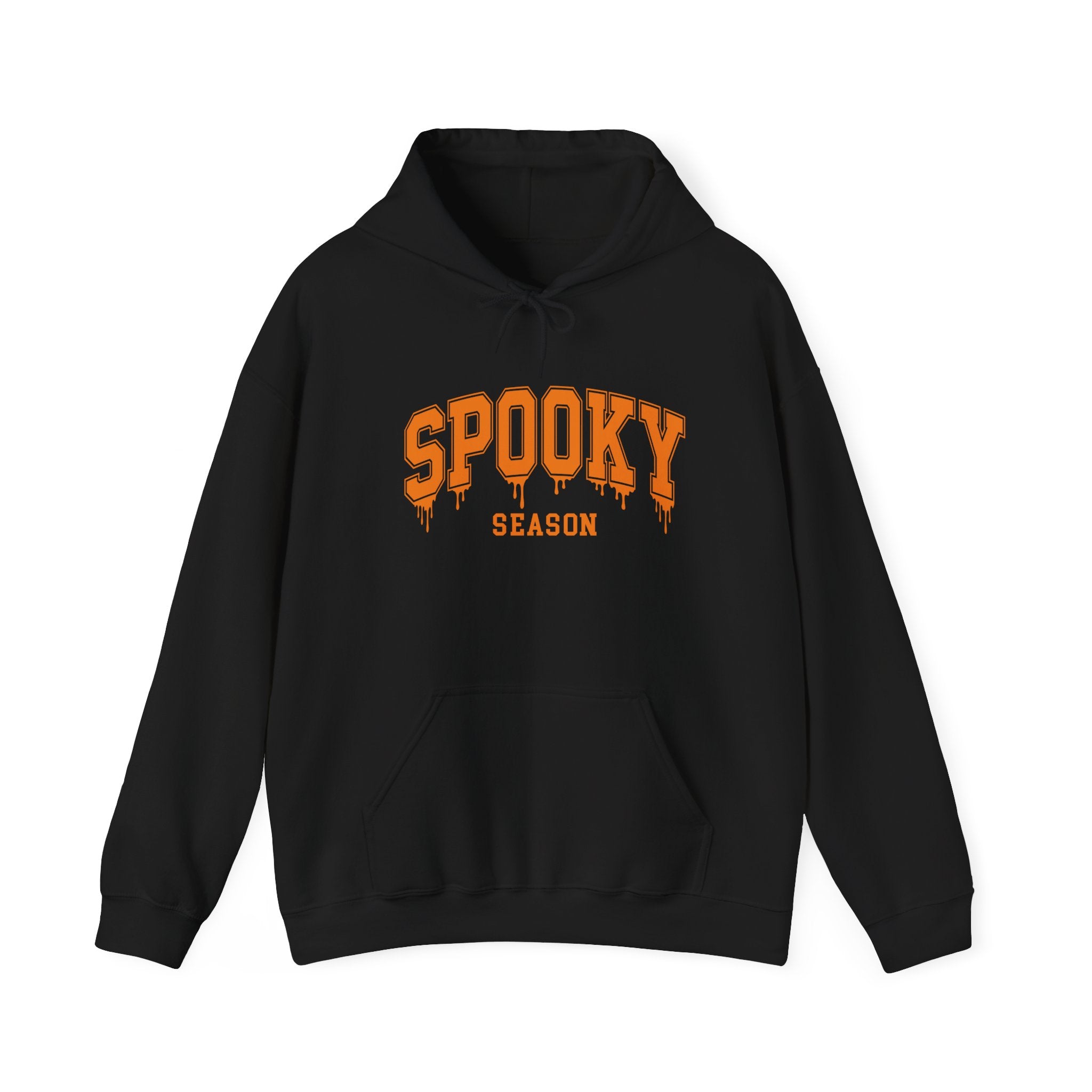 Spooky Season Hoodie — Orange Drip Halloween Pullover