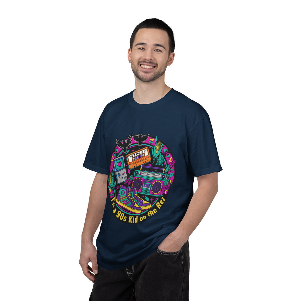 90s Kid T-Shirt — "I'm a 90s Kid on the Rewind" Retro Gamer, Cassette & Boombox Tee